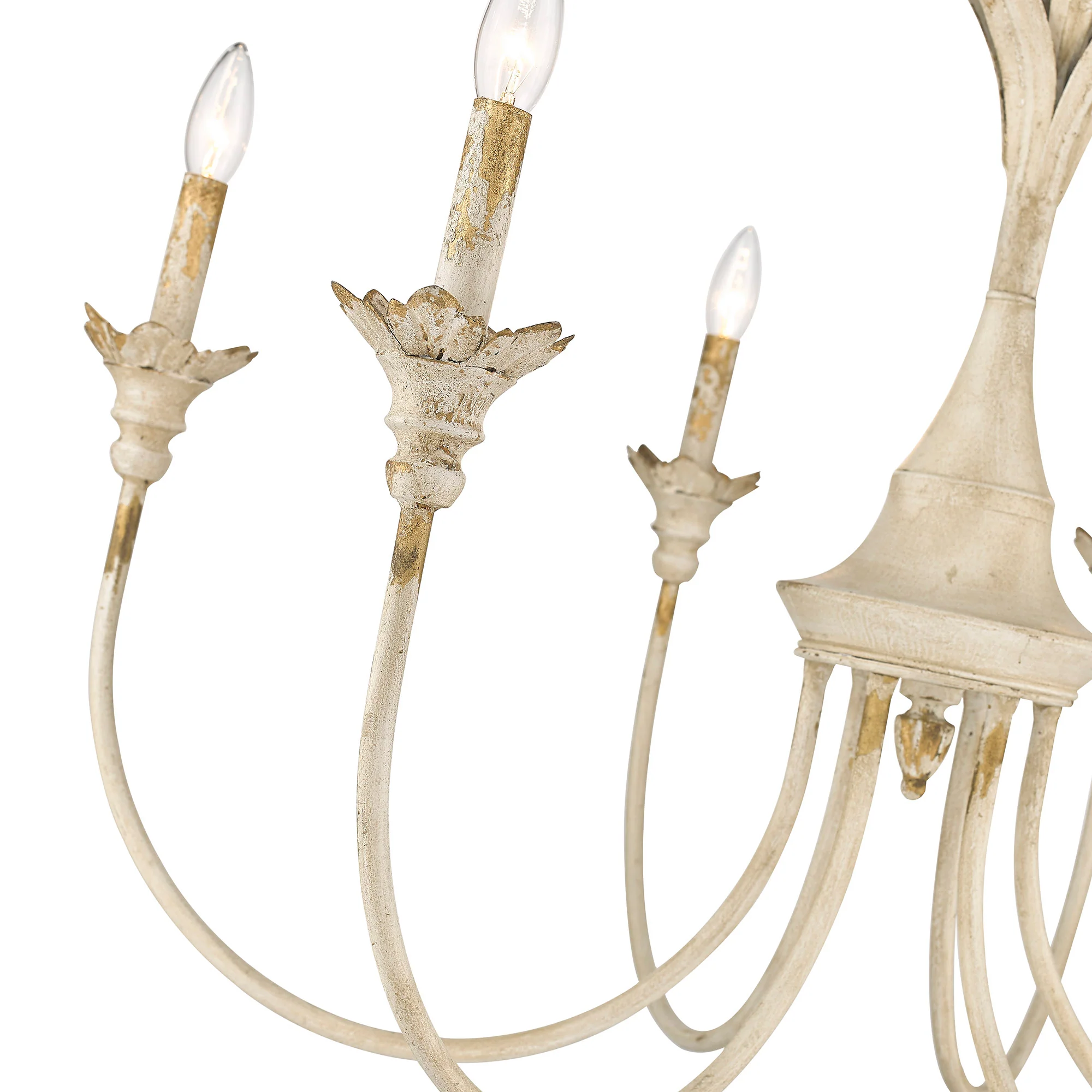 Lillianne 6-light Chandelier in Antique Ivory - Image 3