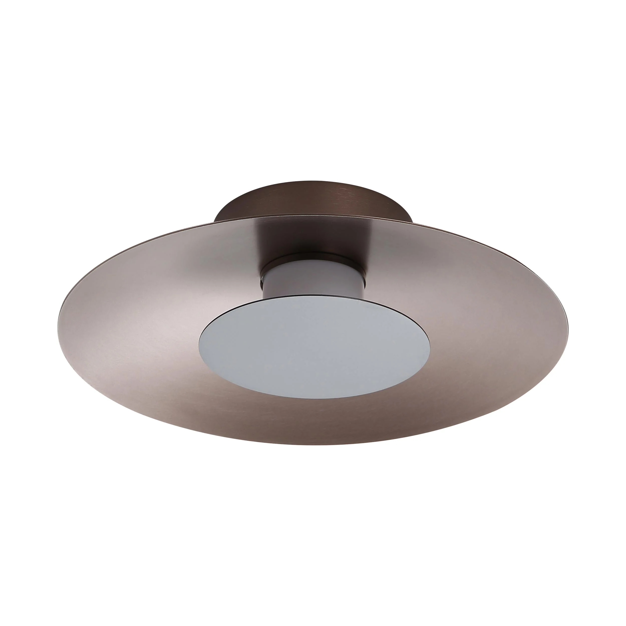 Luma Integrated LED Flush Mount in Coffee Silver and Graphite accent - Image 2