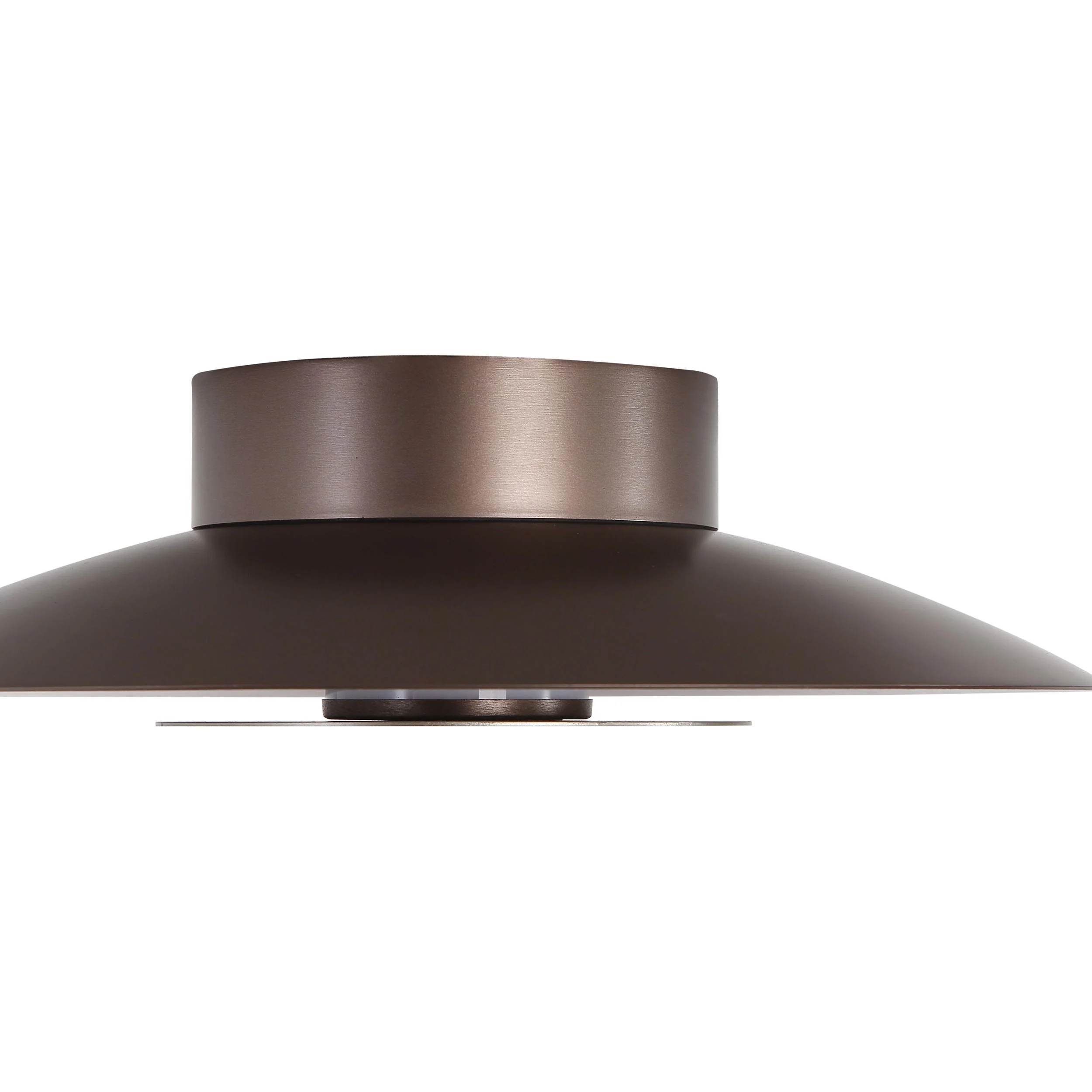 Luma Integrated LED Flush Mount in Coffee Silver and Sand Nickel accent - Image 5