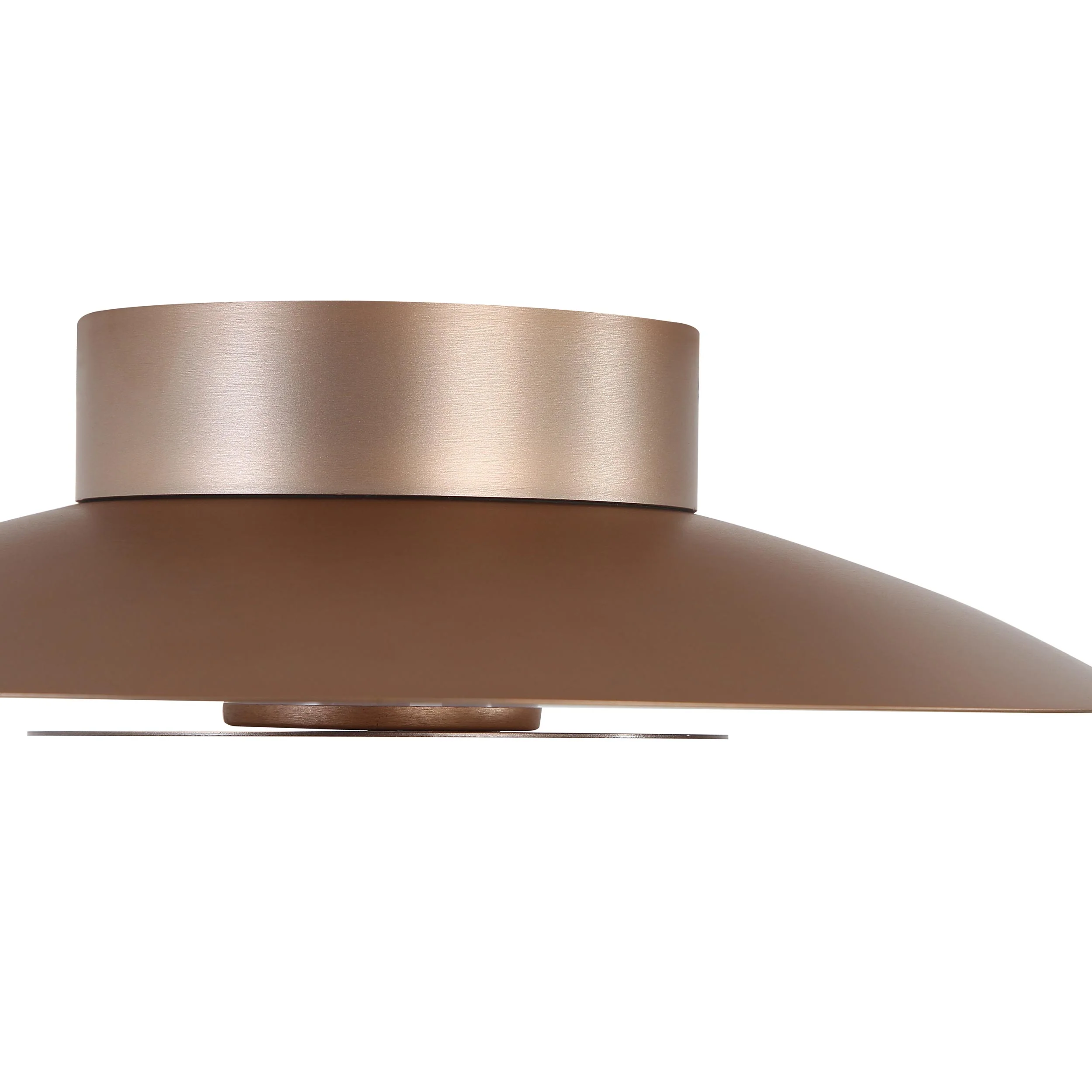 Luma Integrated LED Flush Mount in French Gold and Coffee Silver accent - Image 5