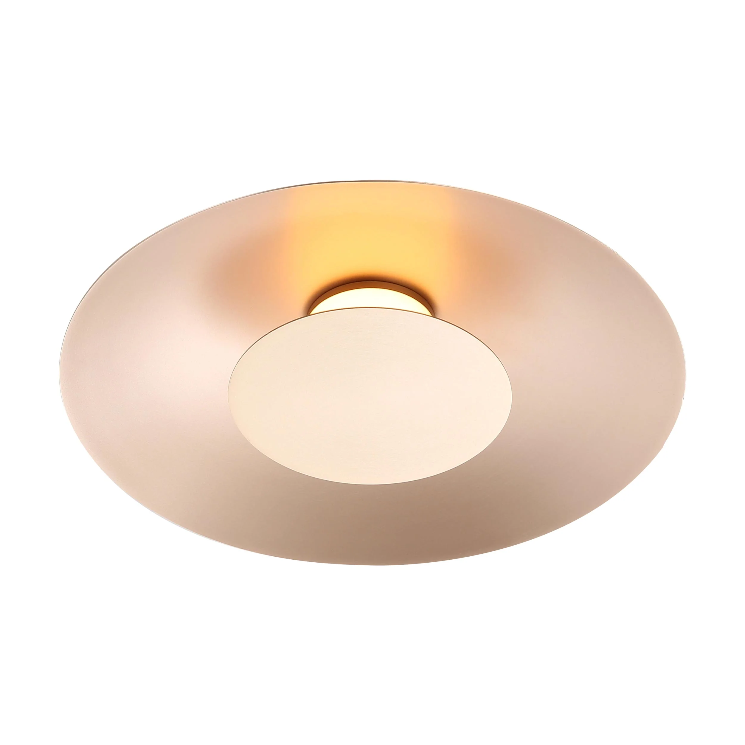 Luma Integrated LED Flush Mount in French Gold and French Gold shade