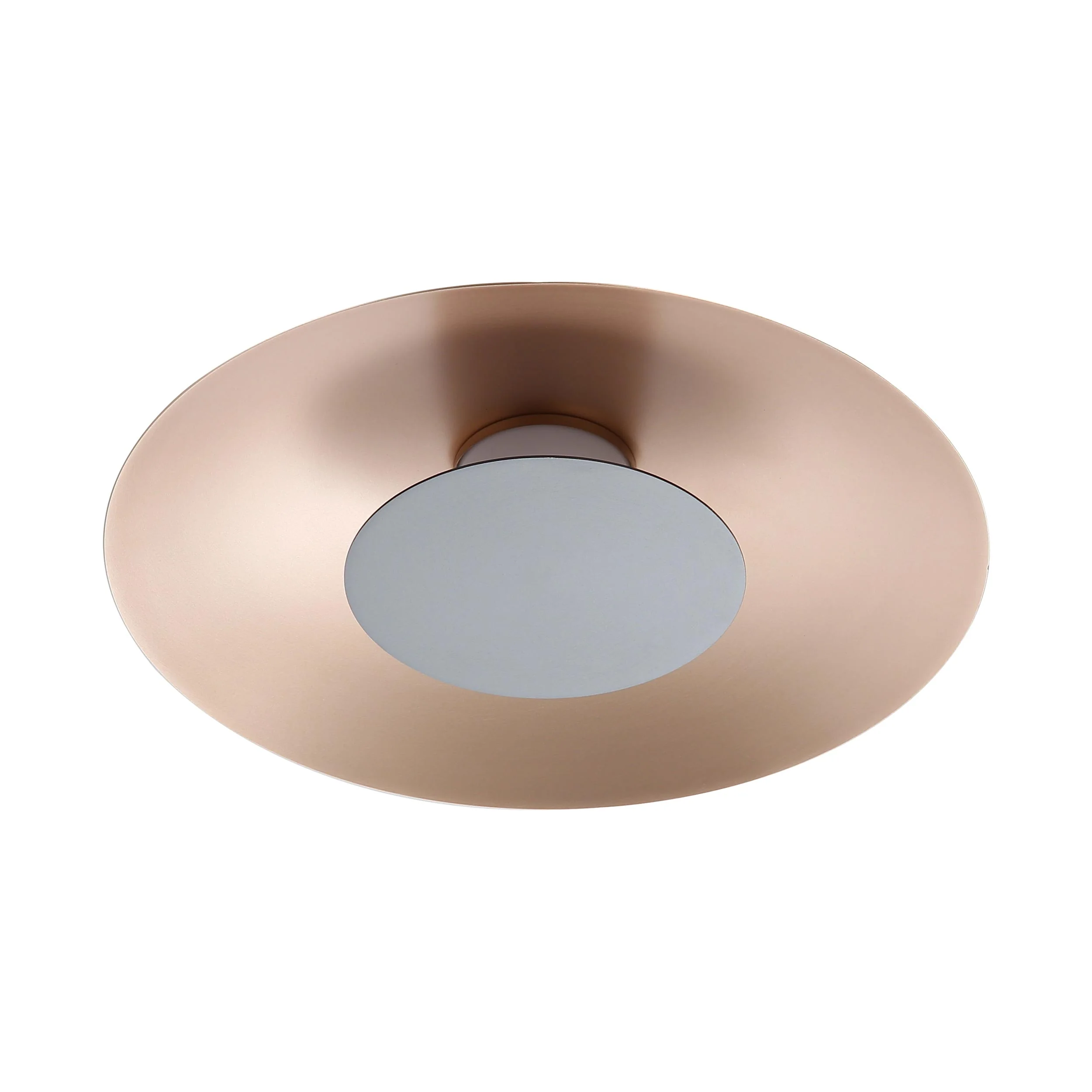 Luma Integrated LED Flush Mount in French Gold and Graphite shade - Image 2