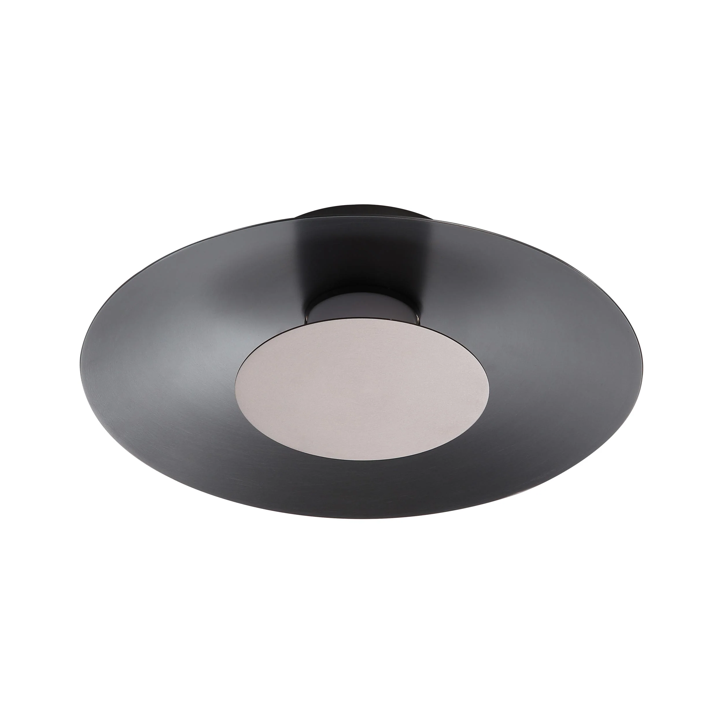Luma Integrated LED Flush Mount in Graphite and Coffee Silver accent - Image 2