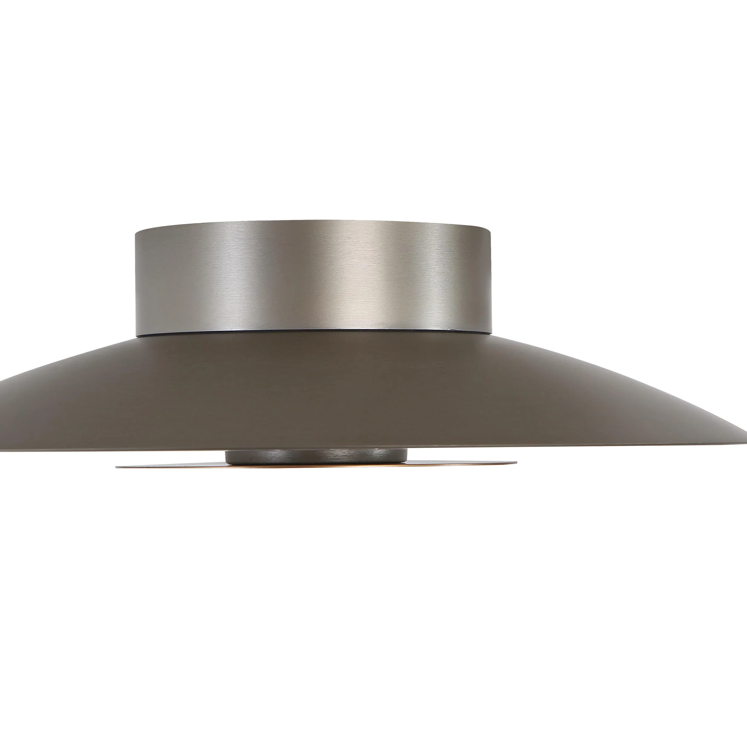 Luma Integrated LED Flush Mount in Sand Nickel and French Gold shade - Image 5