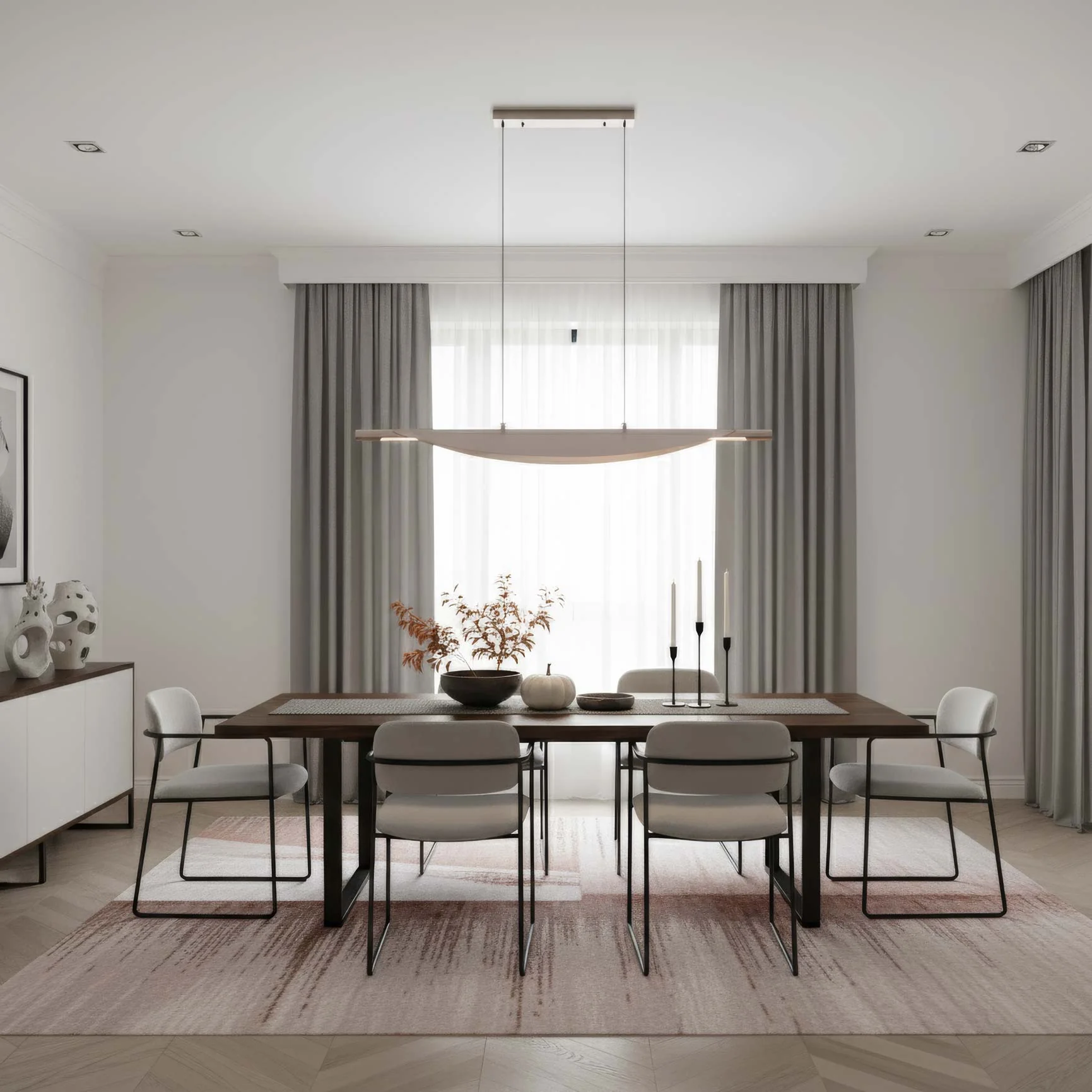 Luma Integrated LED Island Light in Coffee Silver - Image 7