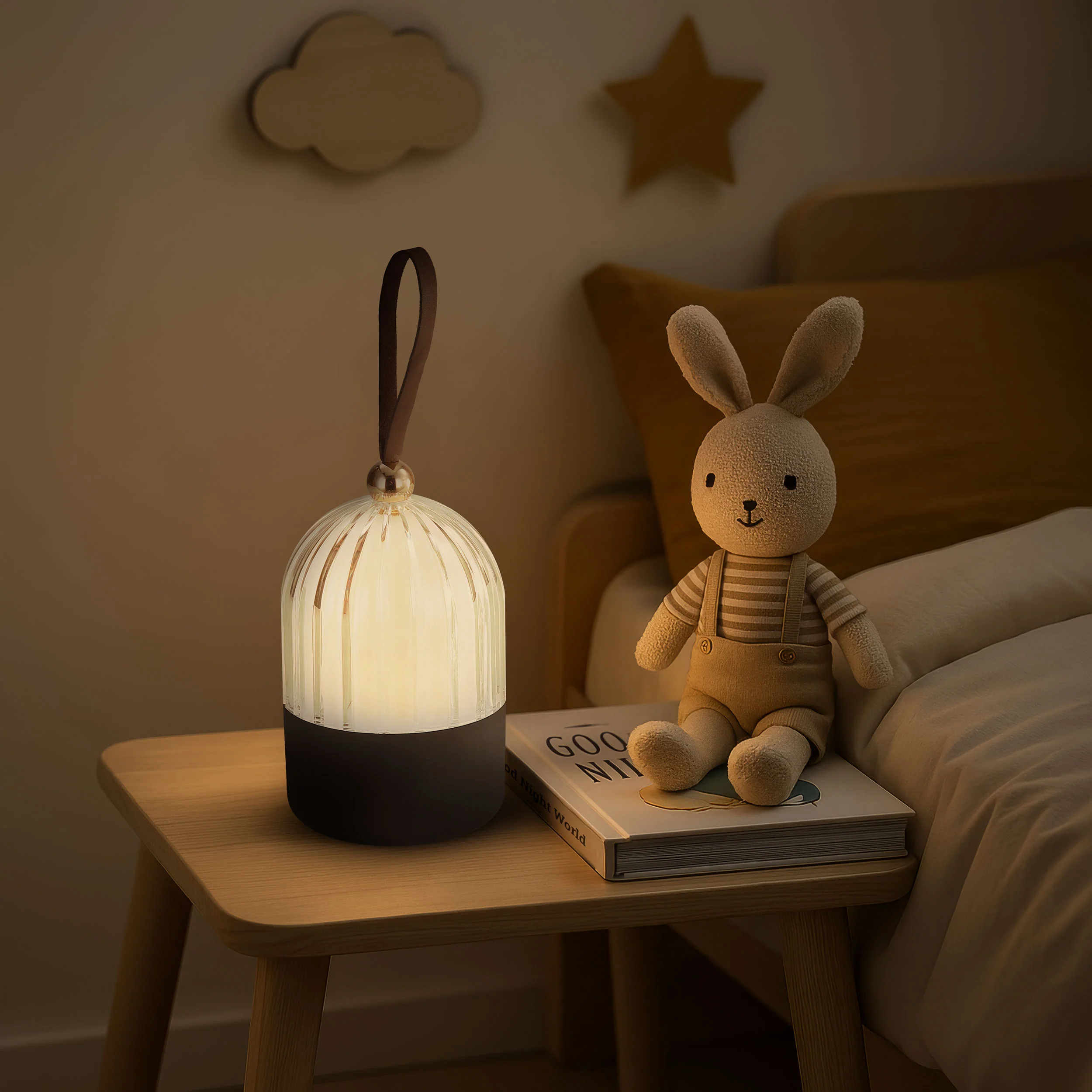Lunari Cordless Integrated LED Portable Lamp in Matte Black - Image 8