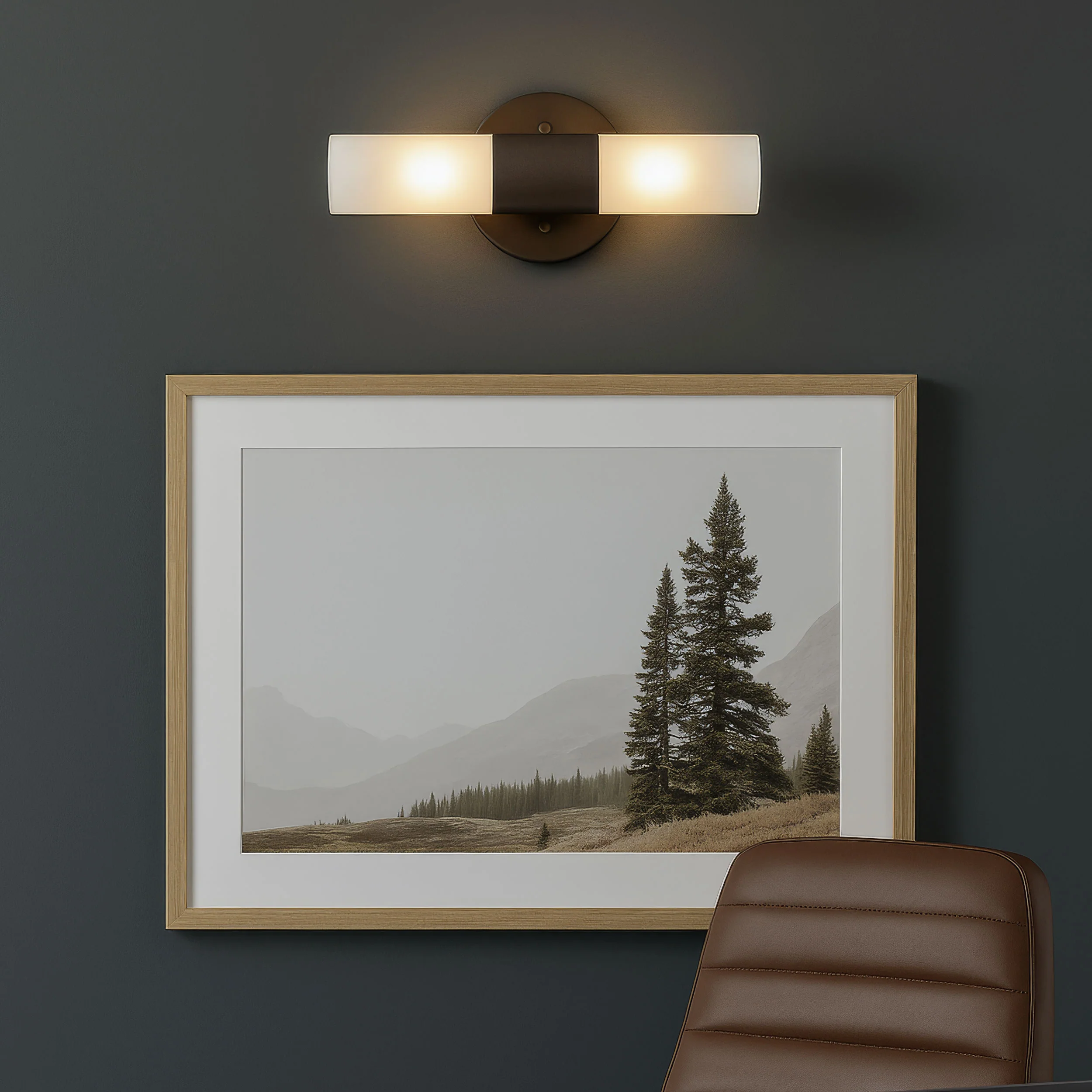 Lyssna Cirkel 2-light Wall Sconce in Modern Bronze - Image 9