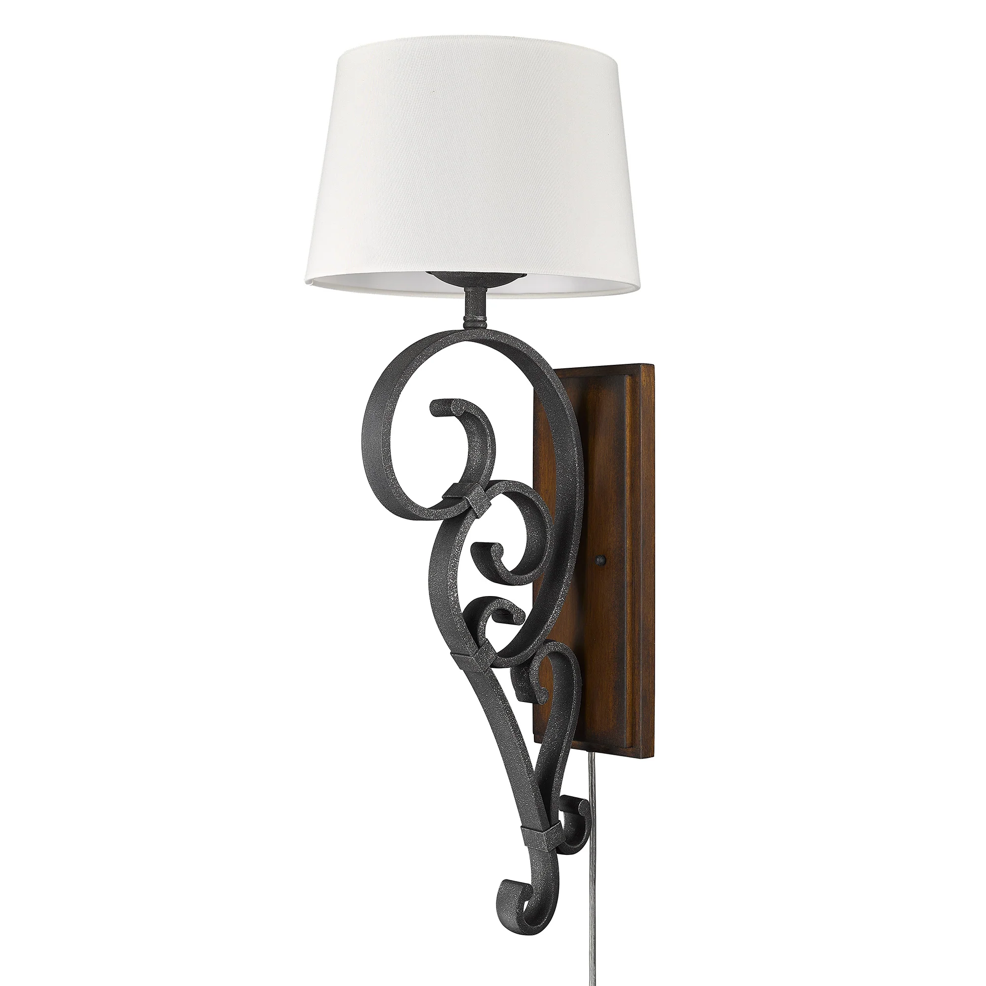 Madera 1-light Wall Sconce in Black Iron - Image 3