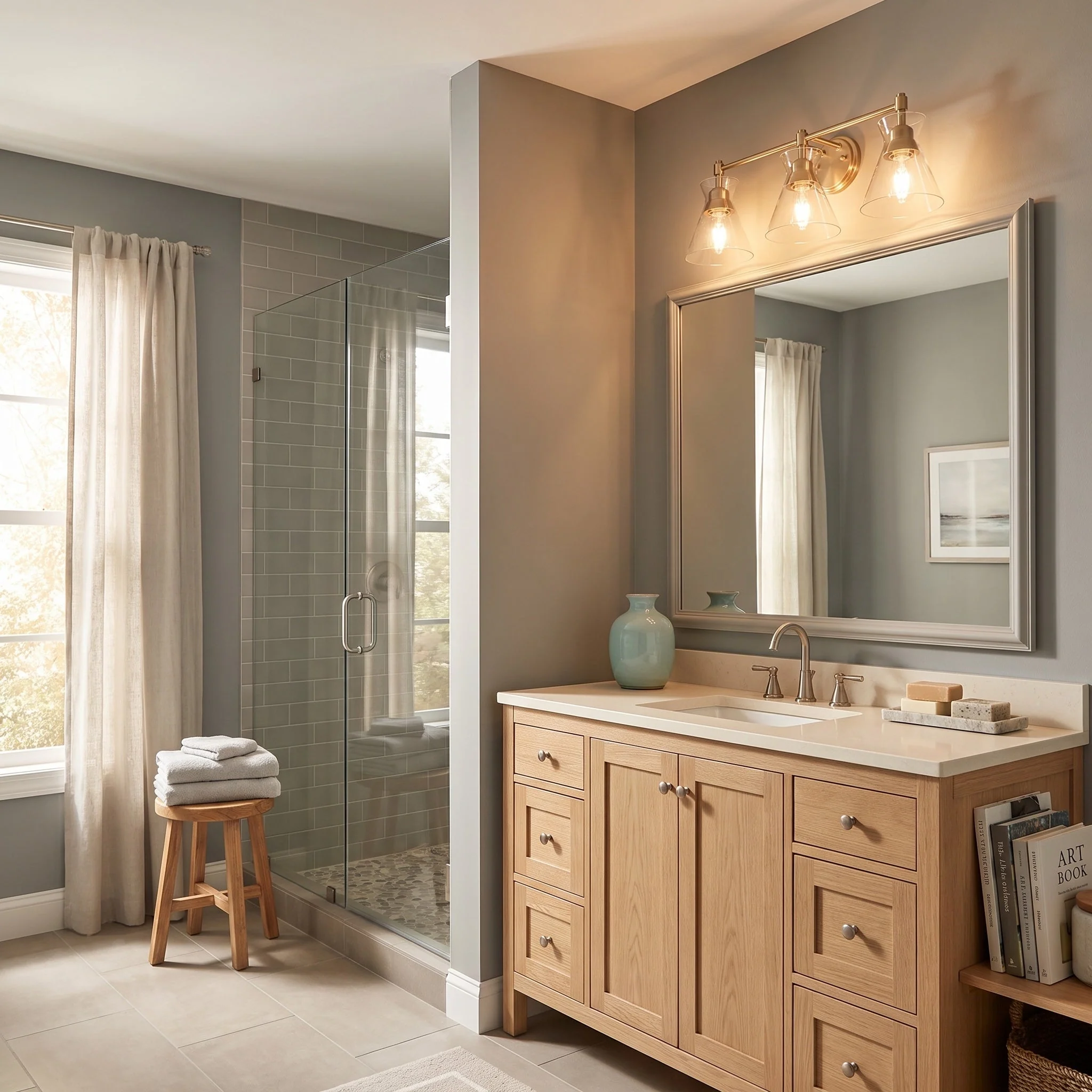 Malta 3-light Vanity in Brushed Champagne Brass - Image 3