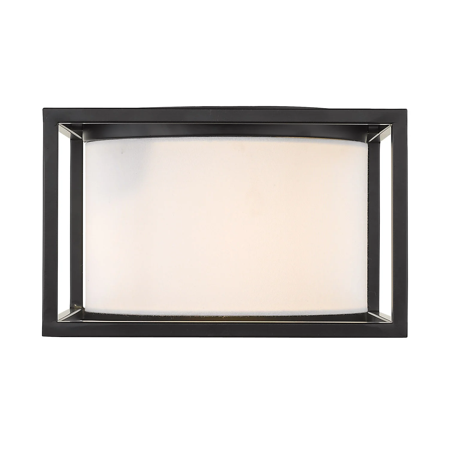 Manhattan 2-light Flush Mount in Matte Black - Image 2