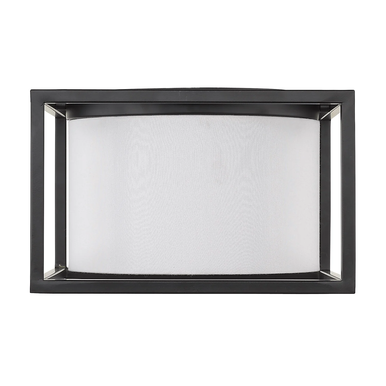 Manhattan 2-light Flush Mount in Matte Black - Image 3