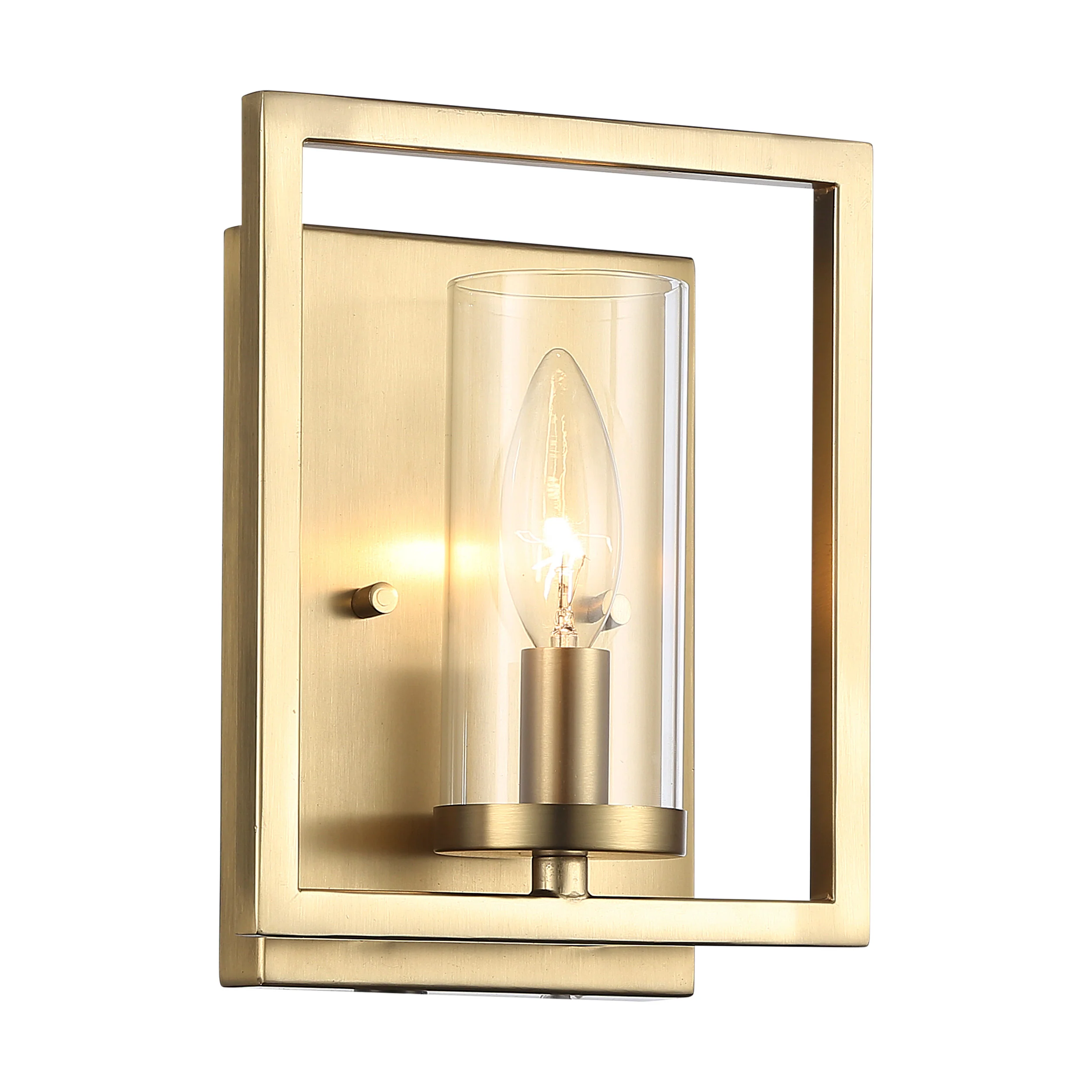 Marco 1-light Wall Sconce in Brushed Champagne Brass