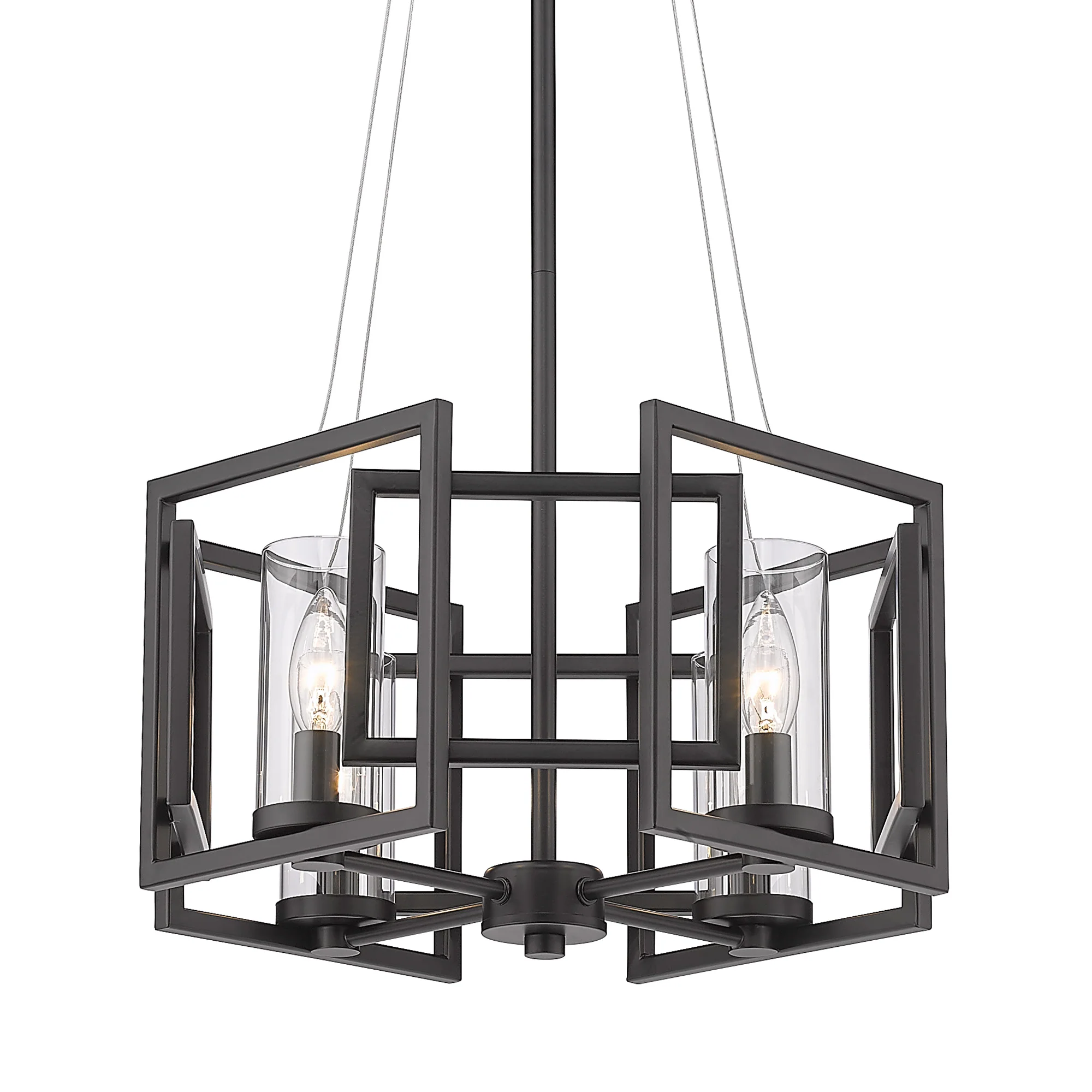 Marco 4-light Pendant in Matte Black