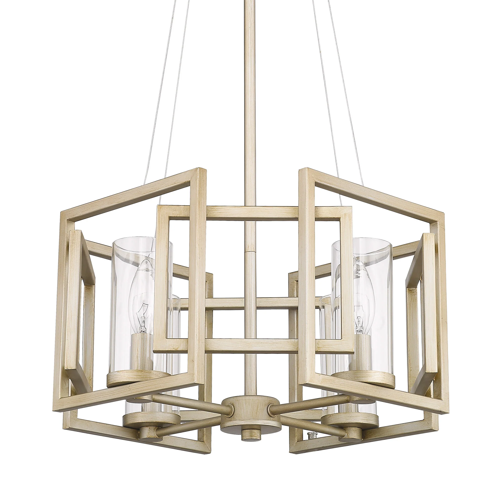 Marco 4-light Pendant in White Gold