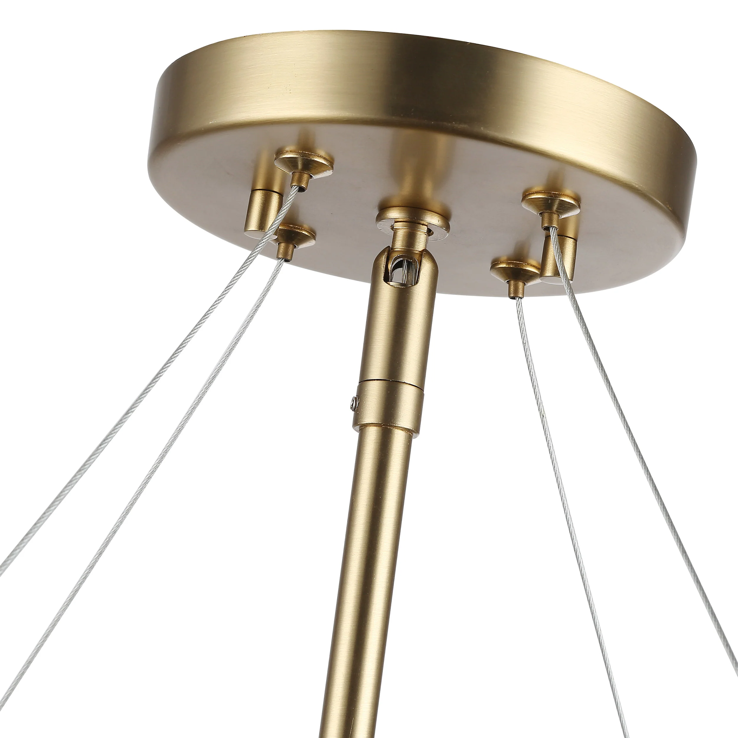 Marco 4-light Semi-Flush Mount in Brushed Champagne Brass - Image 6