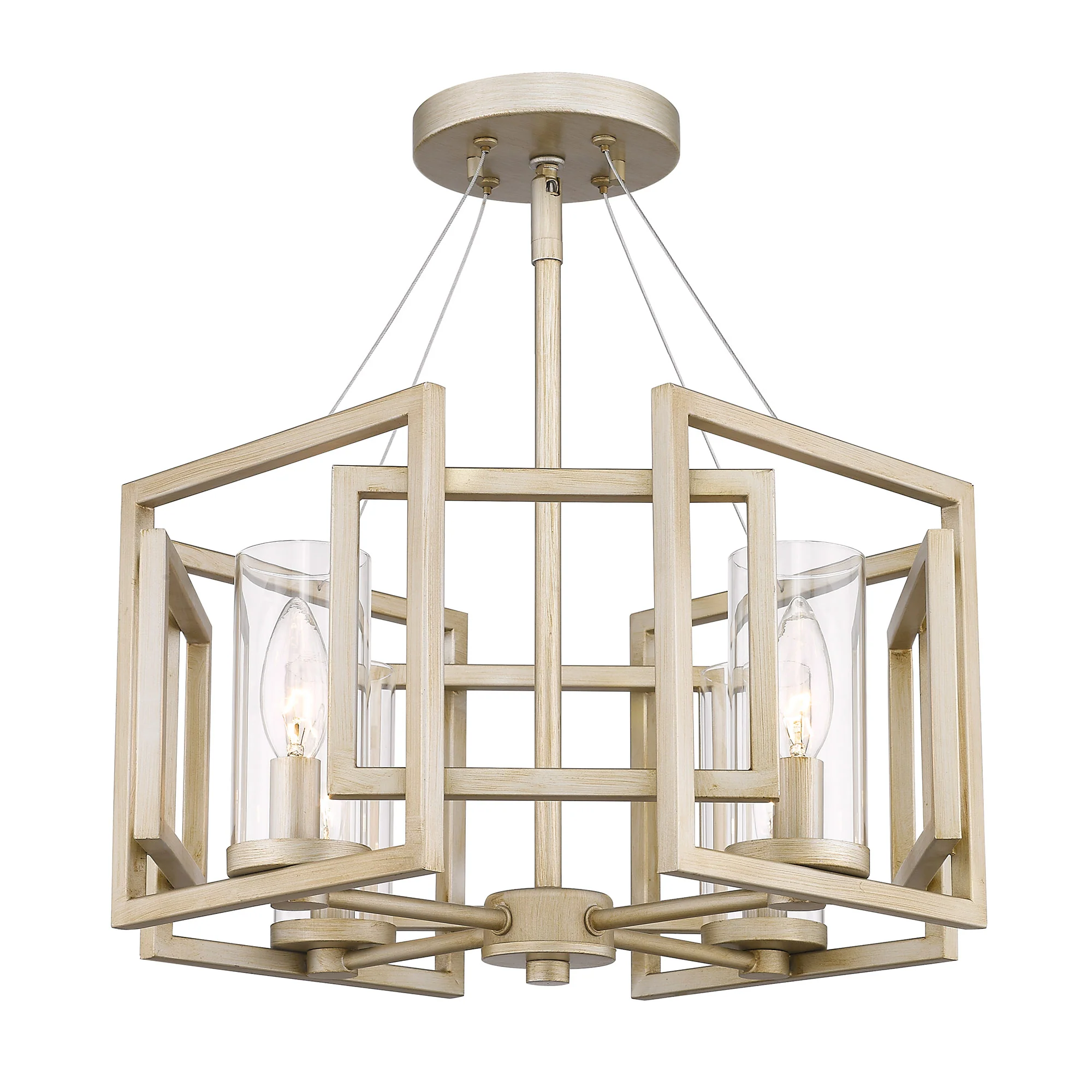 Marco 4-light Semi-Flush Mount in White Gold - Image 2