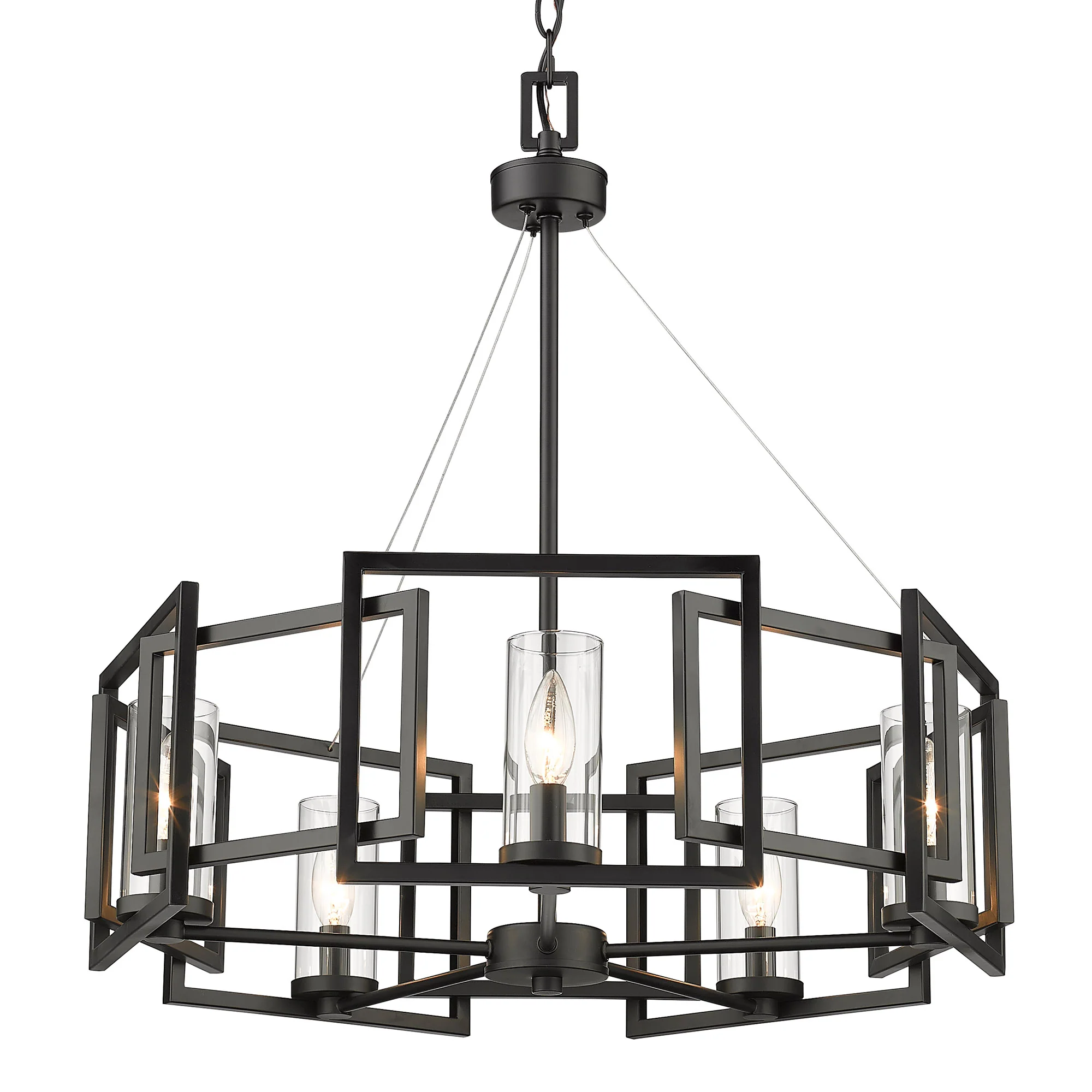 Marco 5-light Chandelier in Matte Black