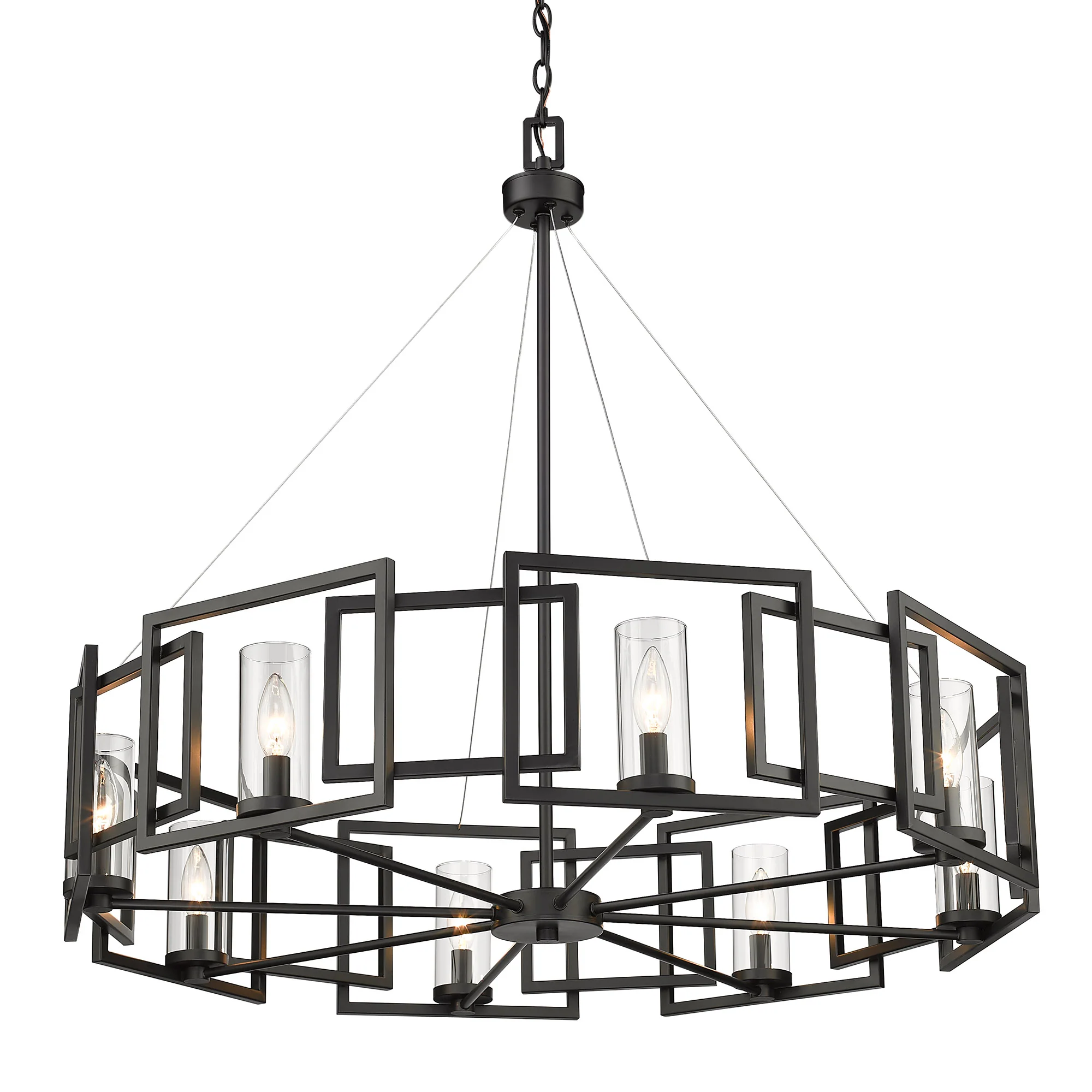 Marco 8-light Chandelier in Matte Black - Image 3