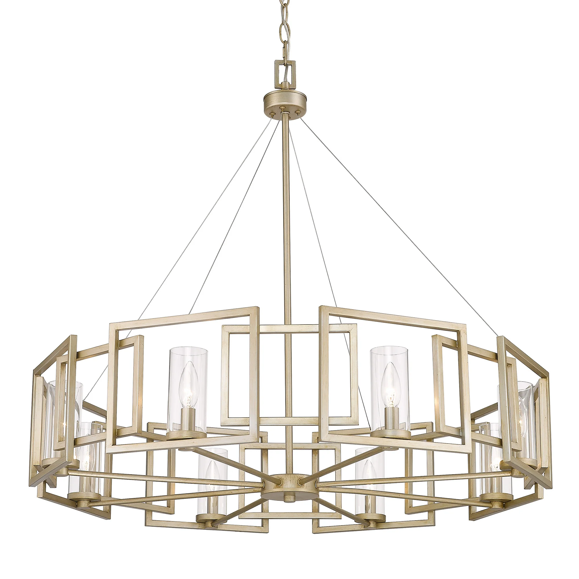 Marco 8-light Chandelier in White Gold