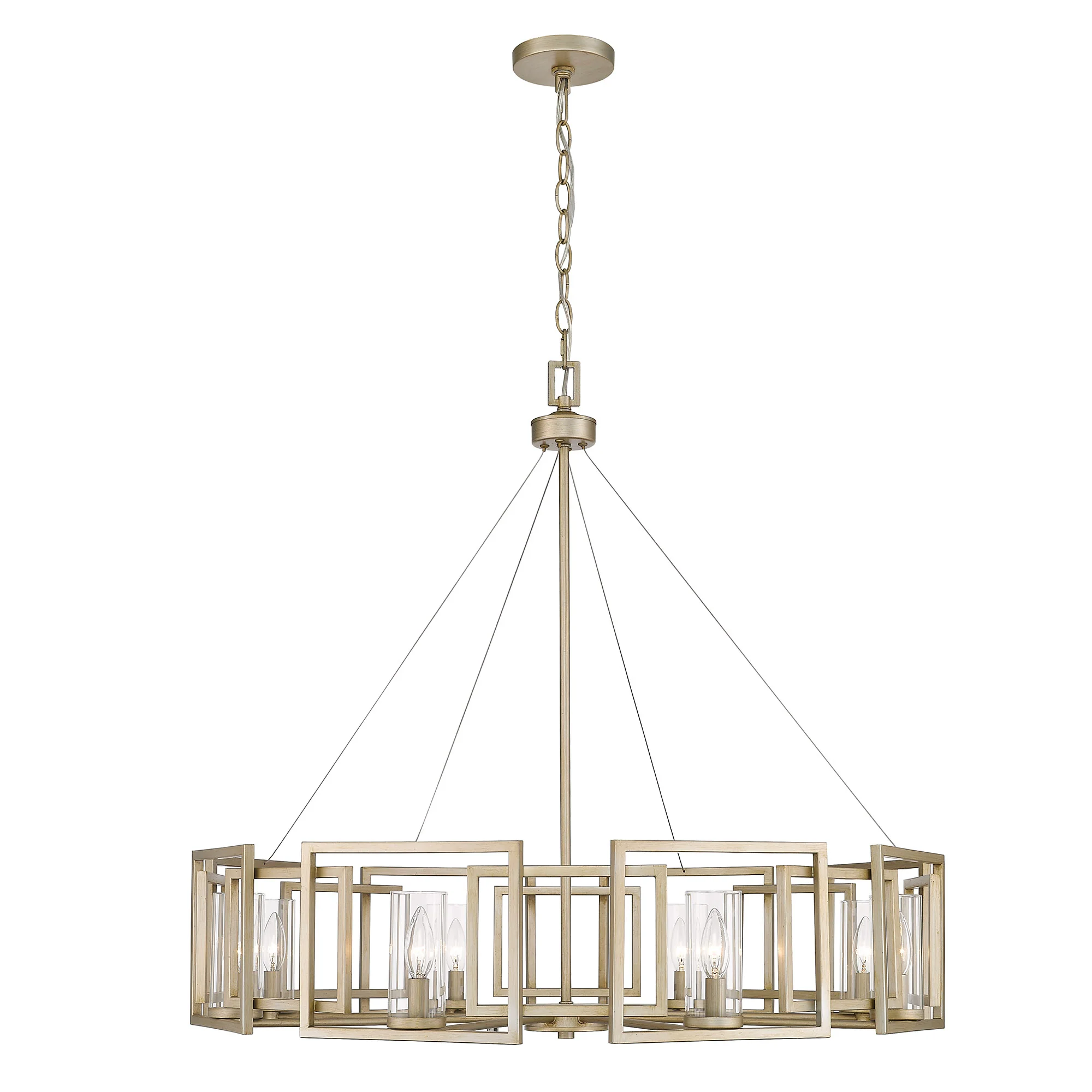 Marco 8-light Chandelier in White Gold - Image 2