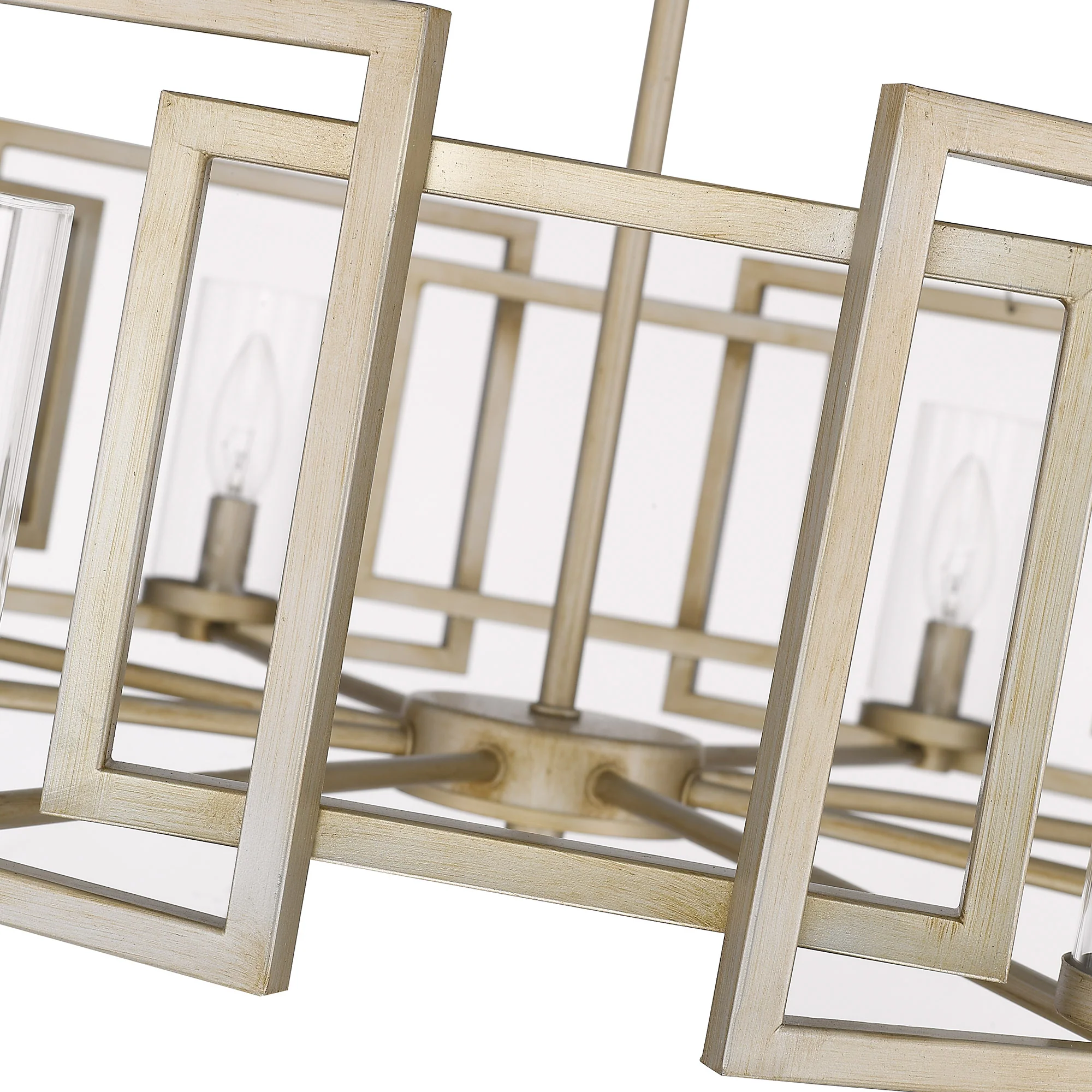 Marco 8-light Chandelier in White Gold - Image 3