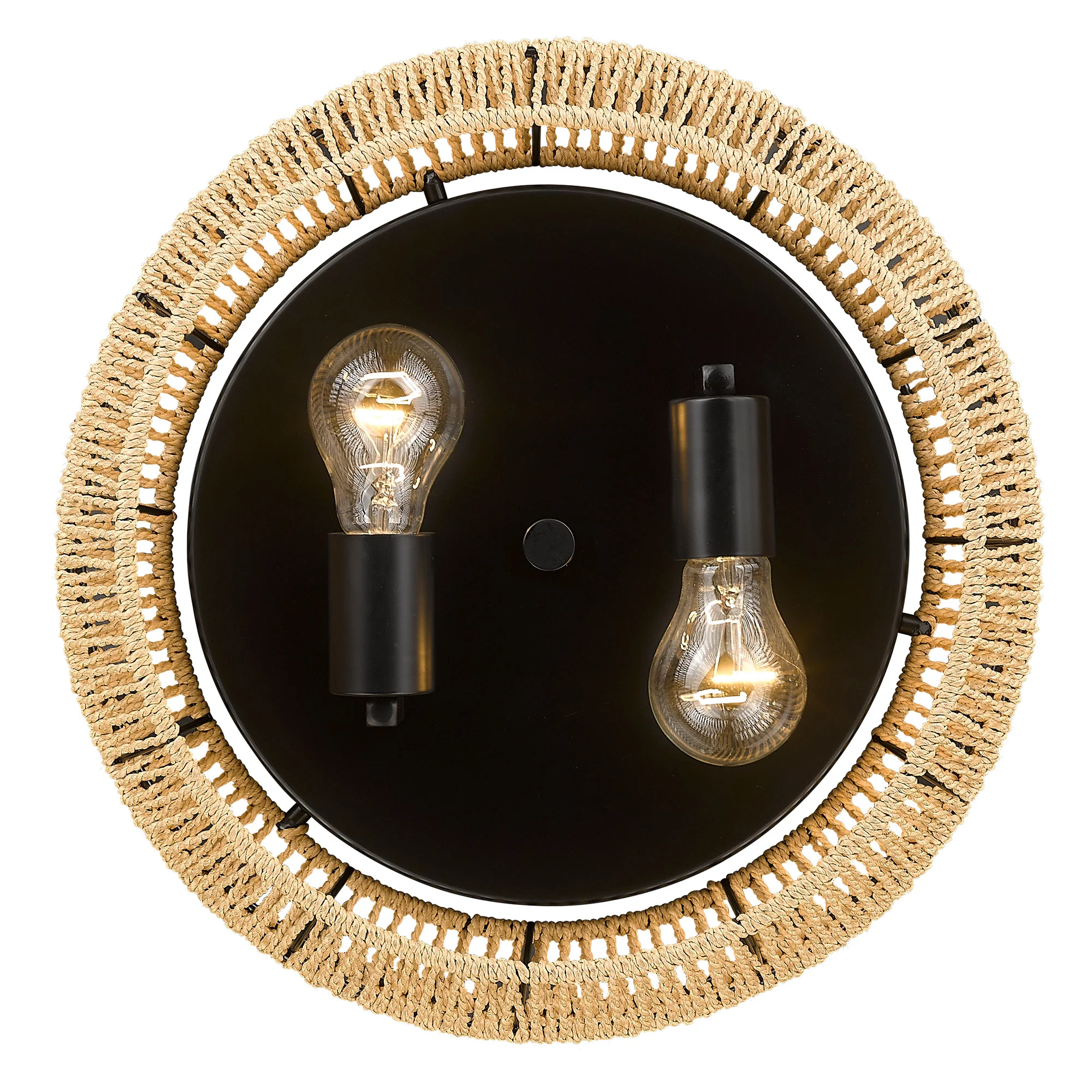Marlee 2-light Flush Mount in Matte Black - Image 5