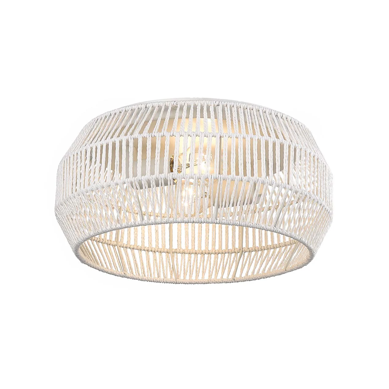 Marlee 2-light Flush Mount in Matte White - Image 3
