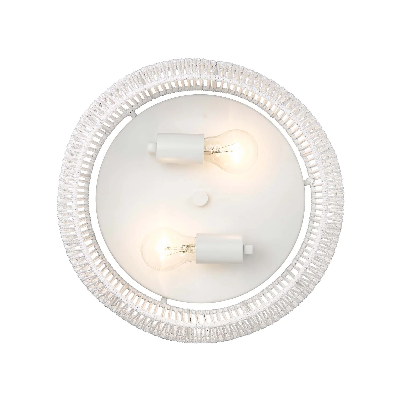 Marlee 2-light Flush Mount in Matte White - Image 5