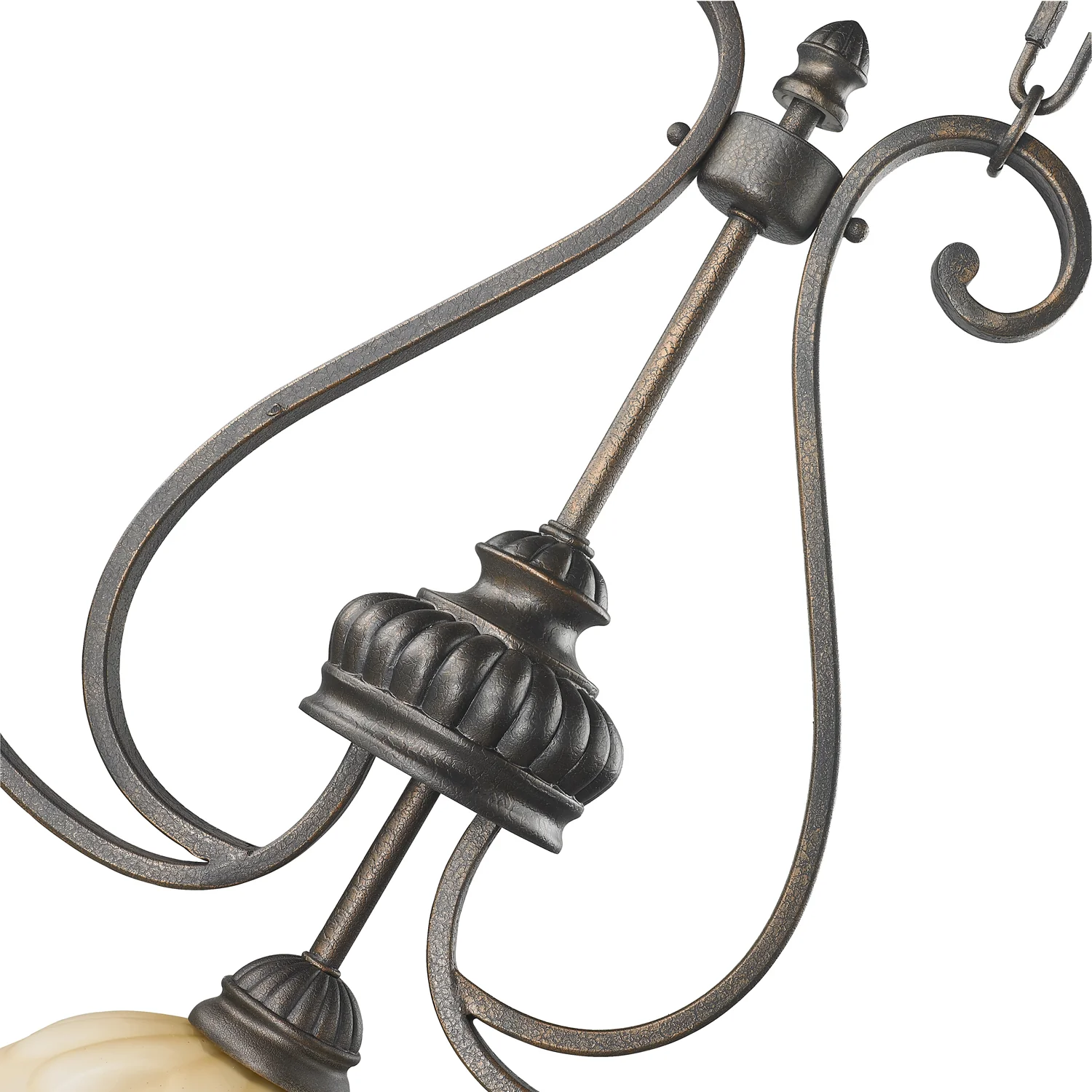 Mayfair 3-light Pendant in Leather Crackle - Image 8