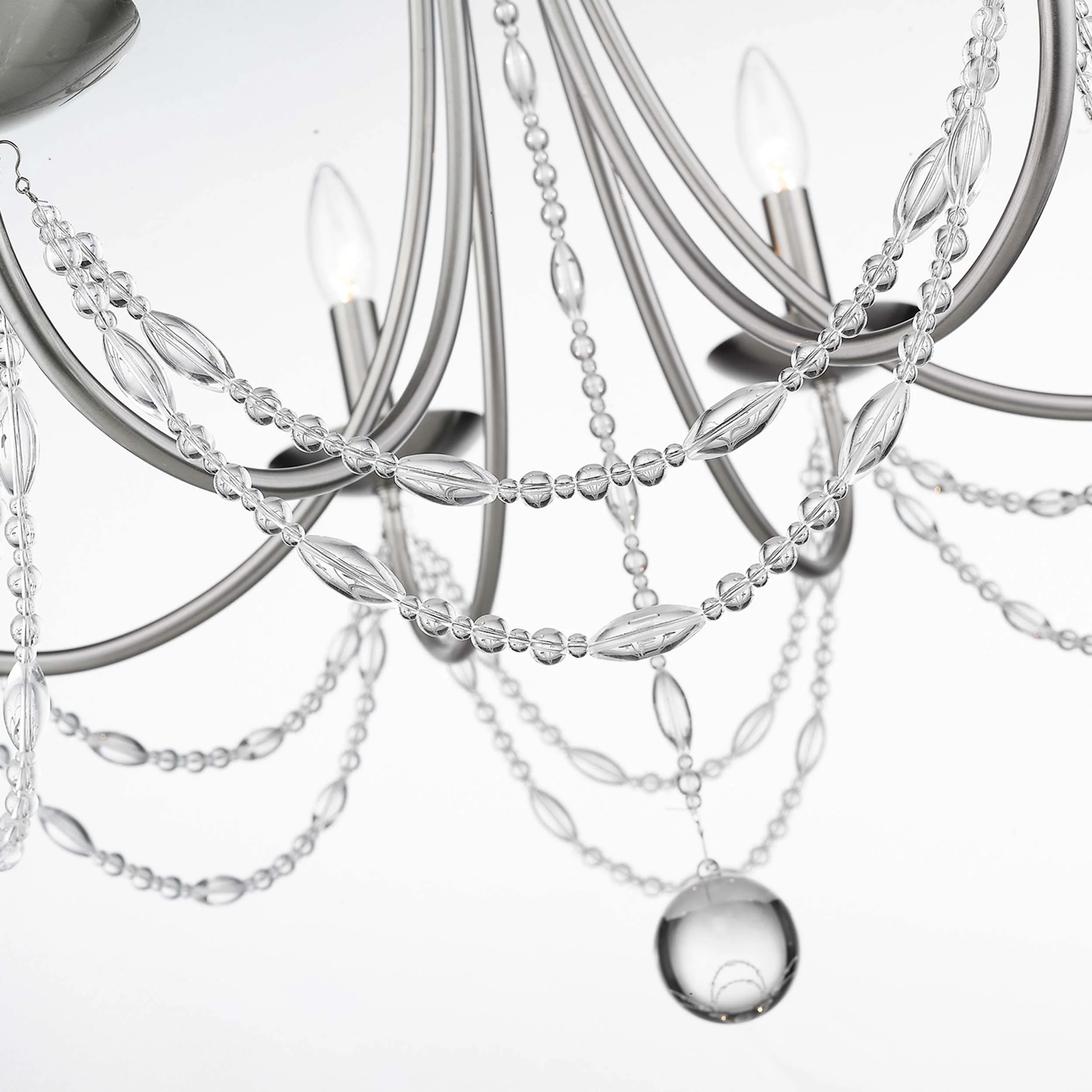 Mirabella 6-light Chandelier in Pewter - Image 3