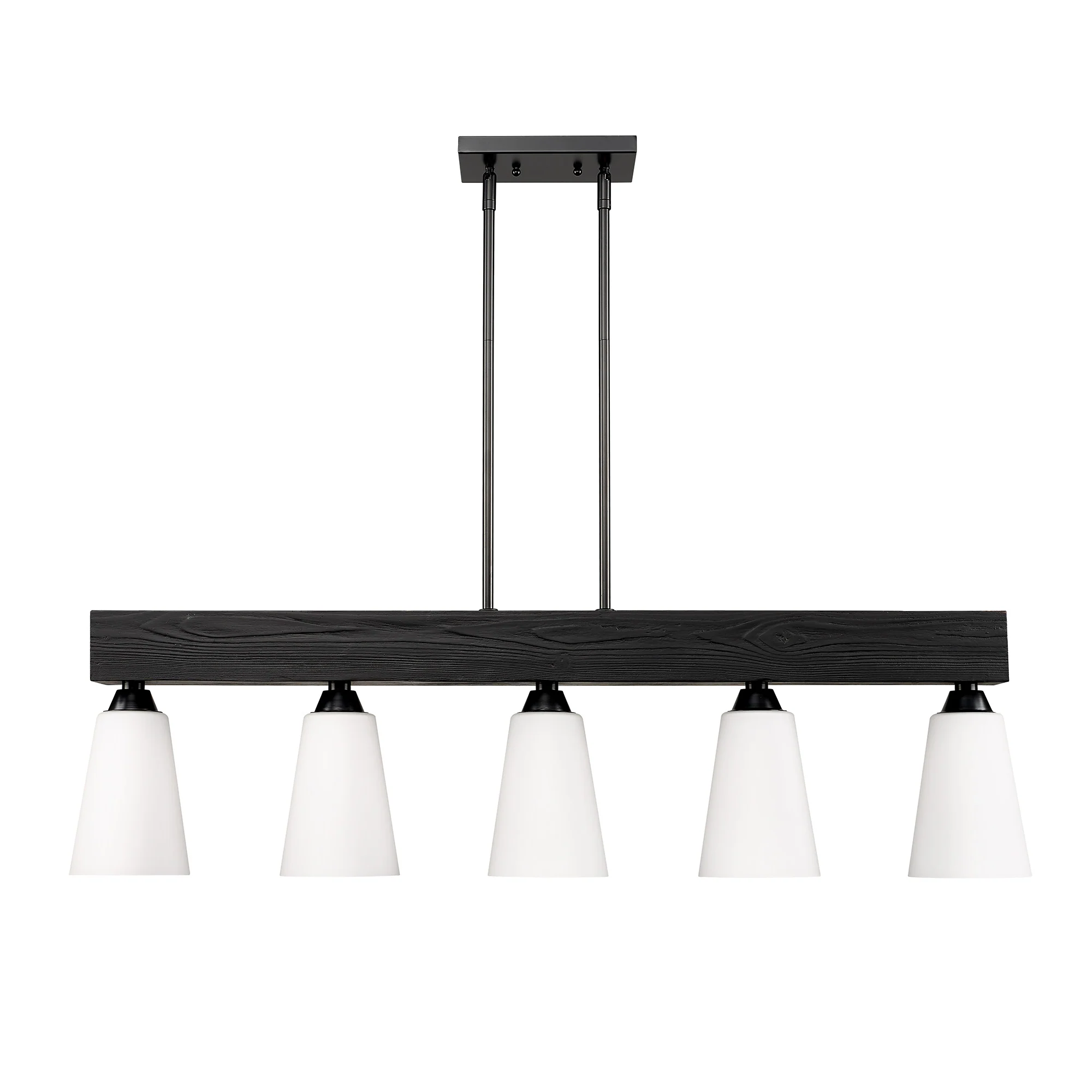 Neela 5-light Island Light in Matte Black - Image 2