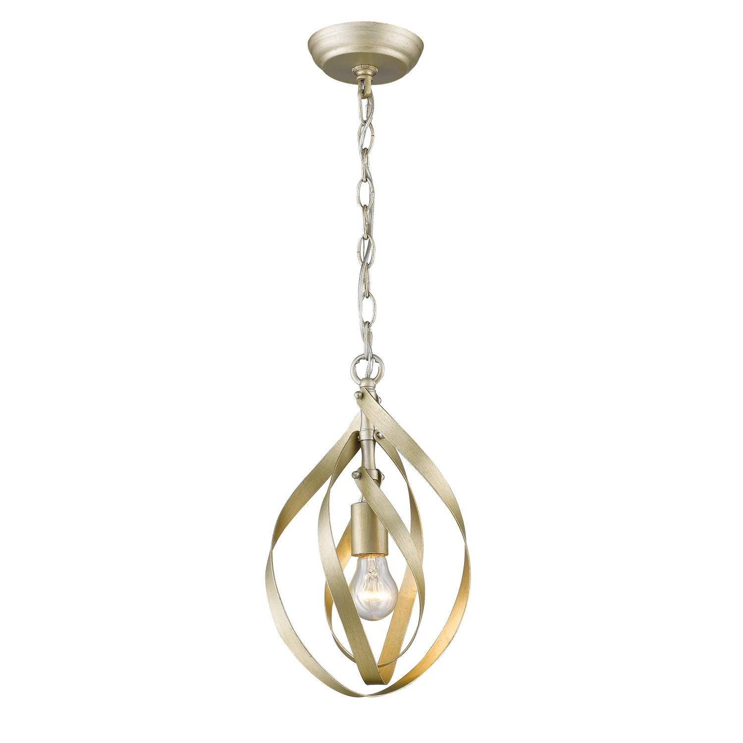 Nicolette 1-light Pendant in White Gold - Image 4