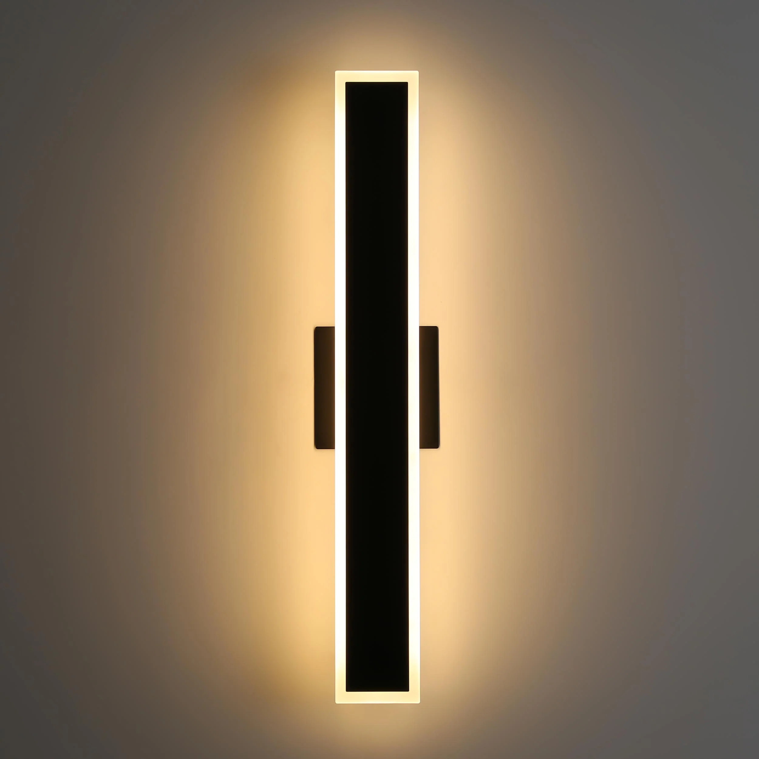 Obsidian Integrated LED 24in Outdoor Wall in Sand Black - Image 8