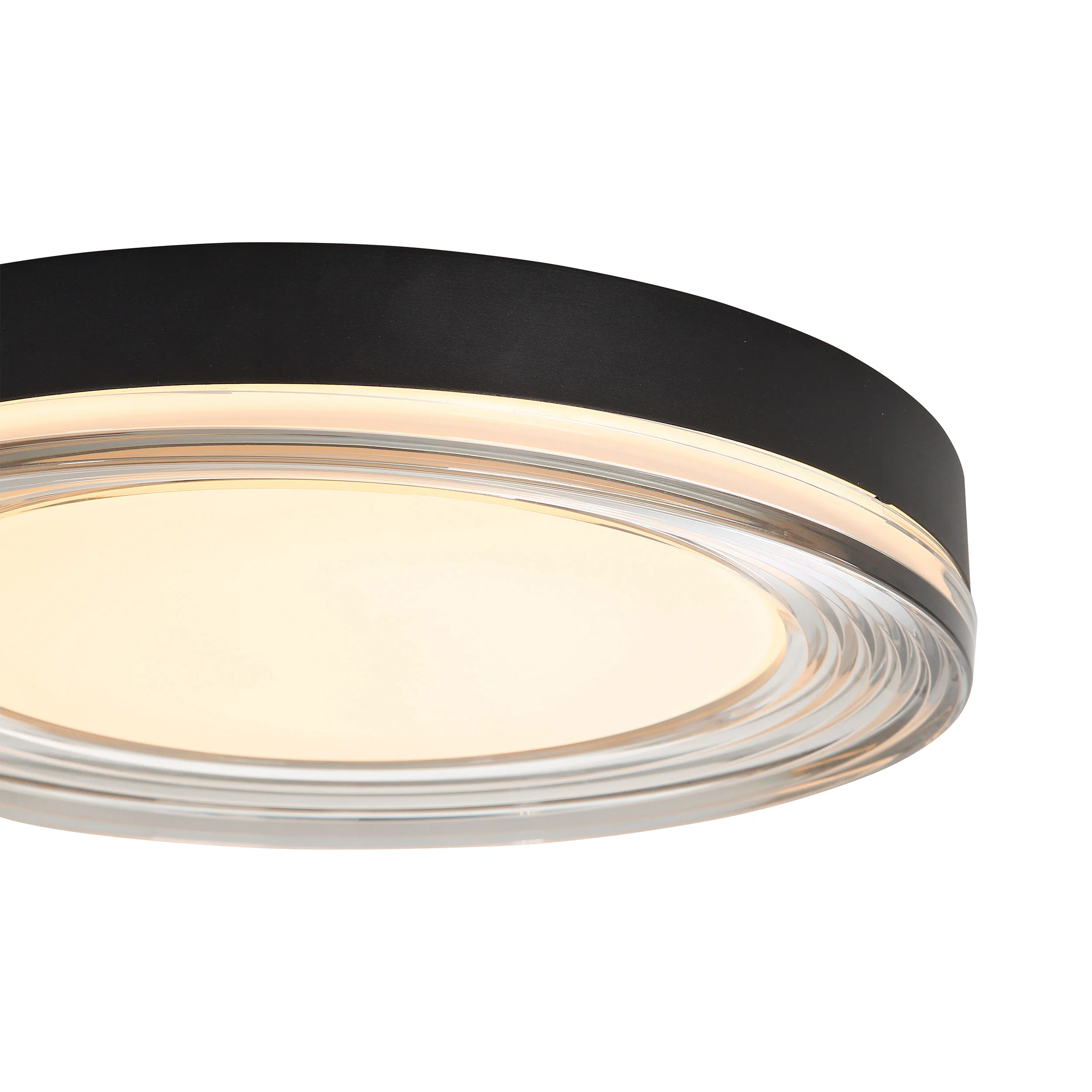 Ondulada Integrated LED 16in Flush Mount in Sand Black and Smoky Acrylic - Image 6