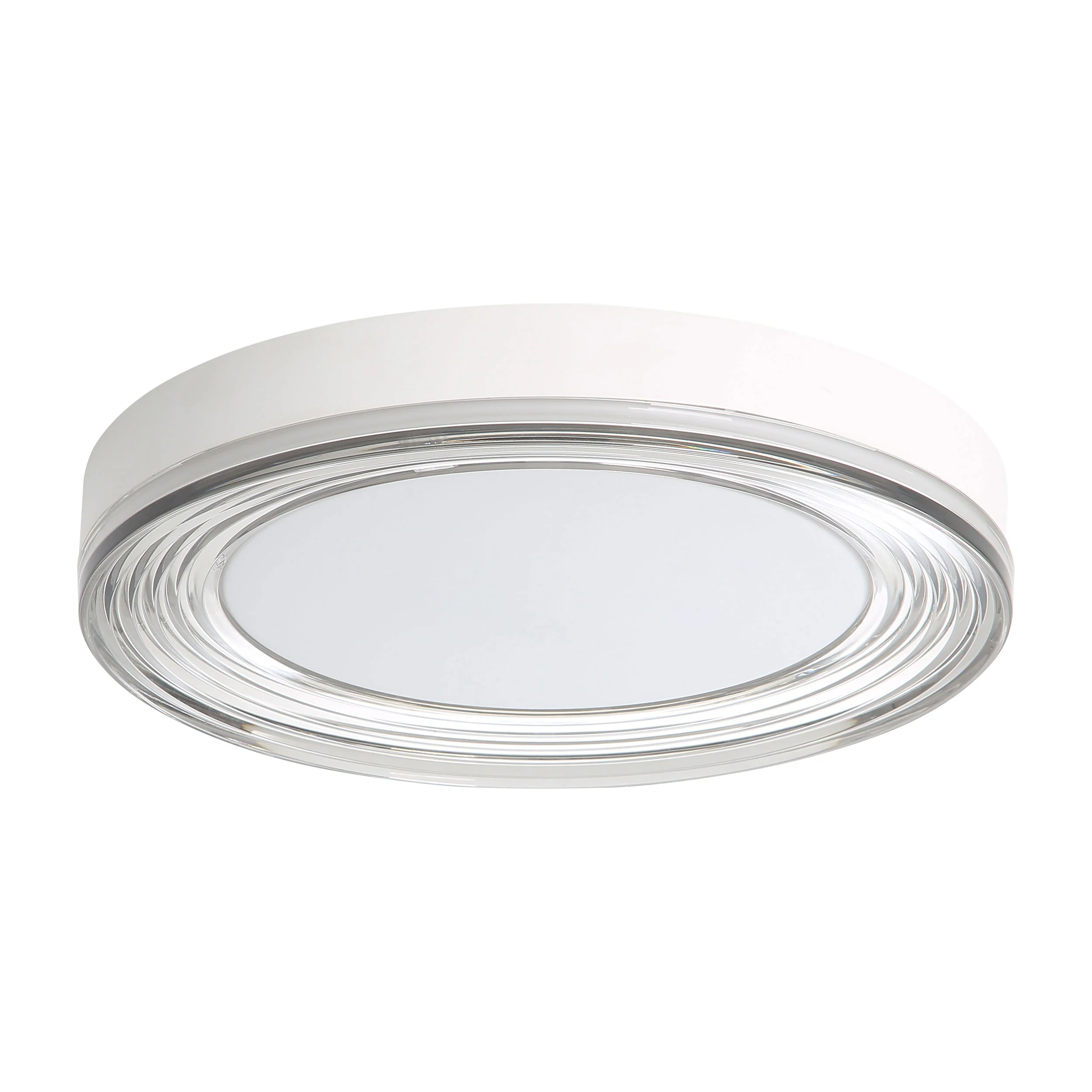 Ondulada Integrated LED 16in Flush Mount in Sand White and Smoky Acrylic - Image 4