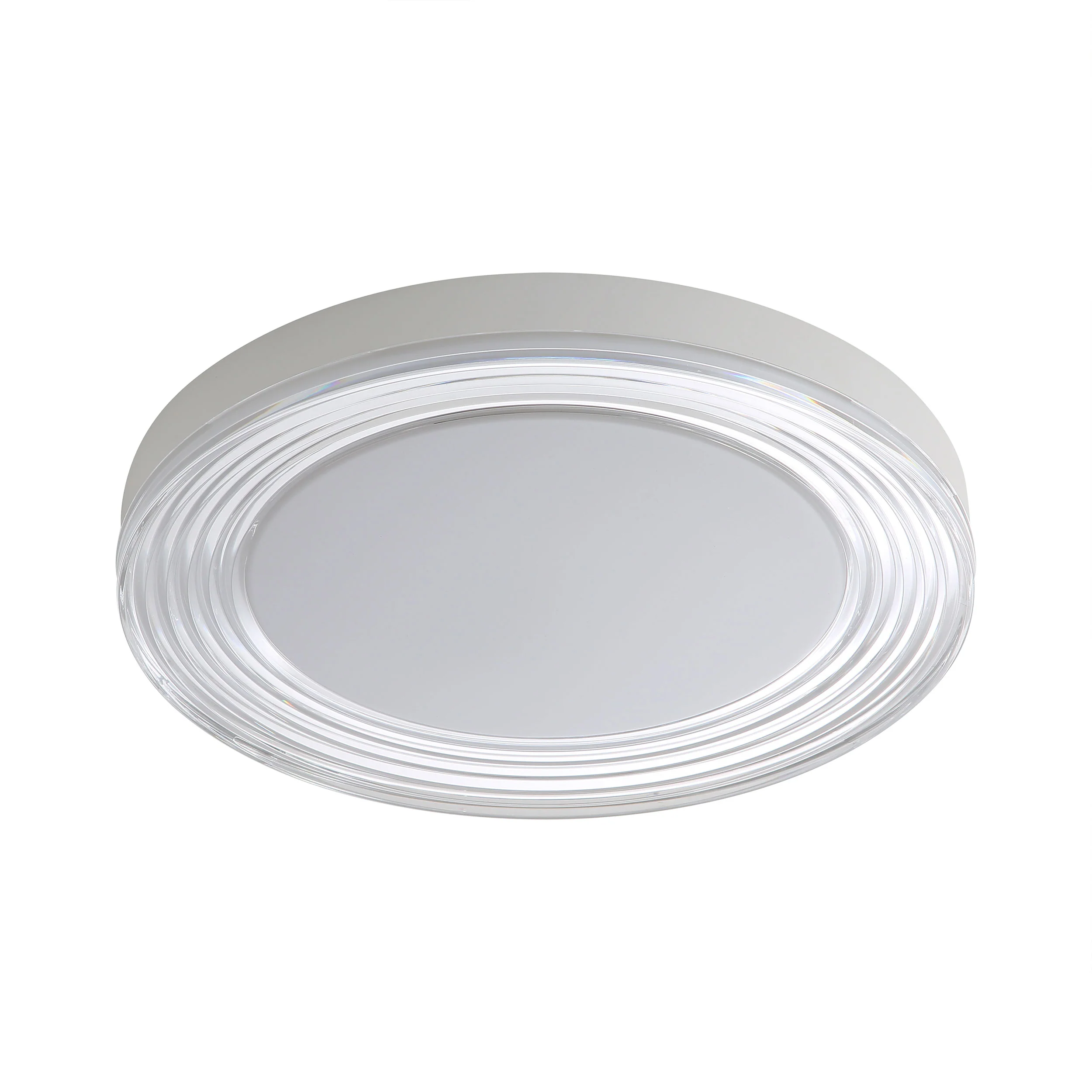 Ondulada Integrated LED 20in Flush Mount in Sand White and Clear Glass - Image 4