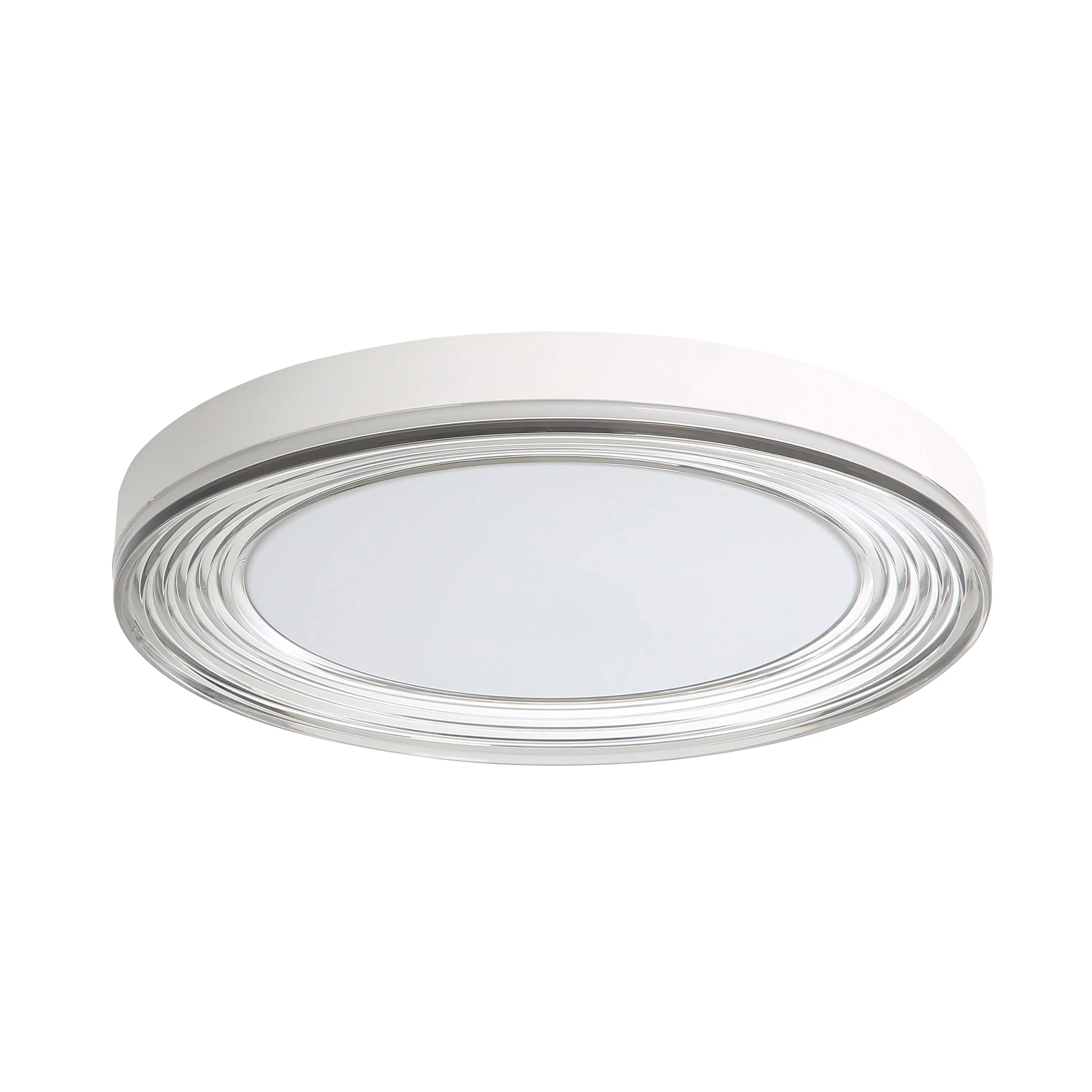 Ondulada Integrated LED 20in Flush Mount in Sand White and Smoky Acrylic - Image 3