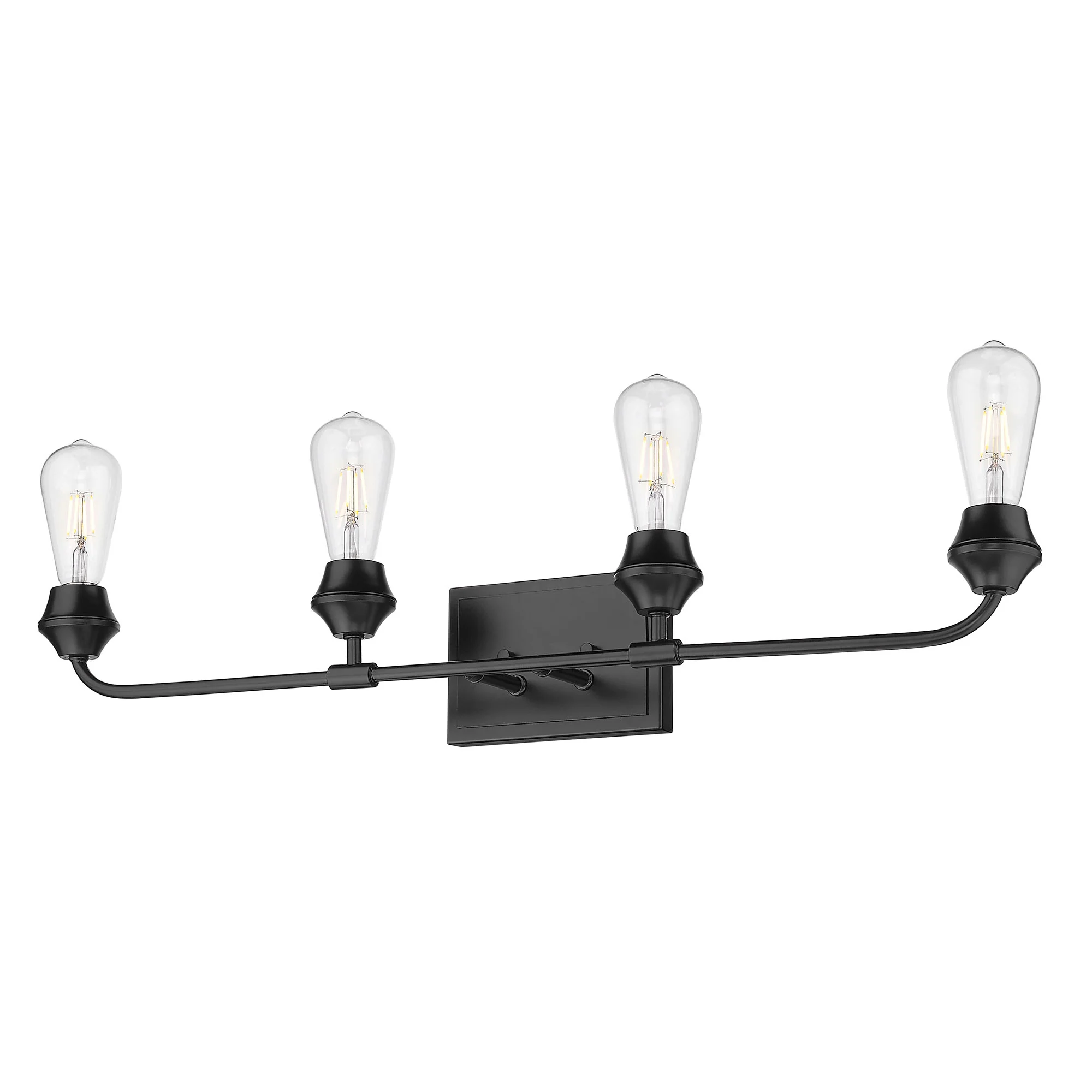 Ormond 4-light Vanity in Matte Black - Image 4