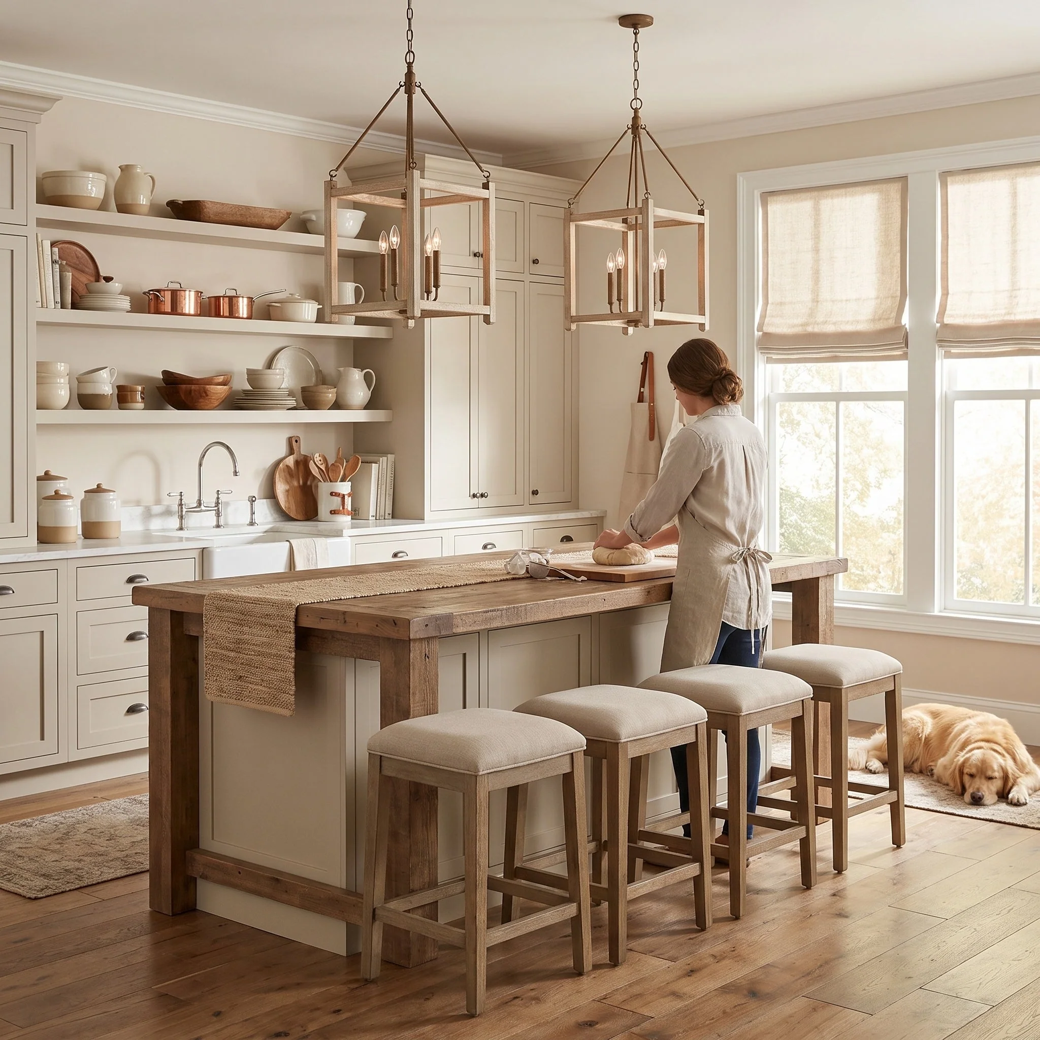 Orville 4-light Pendant in Burnished Chestnut - Image 7