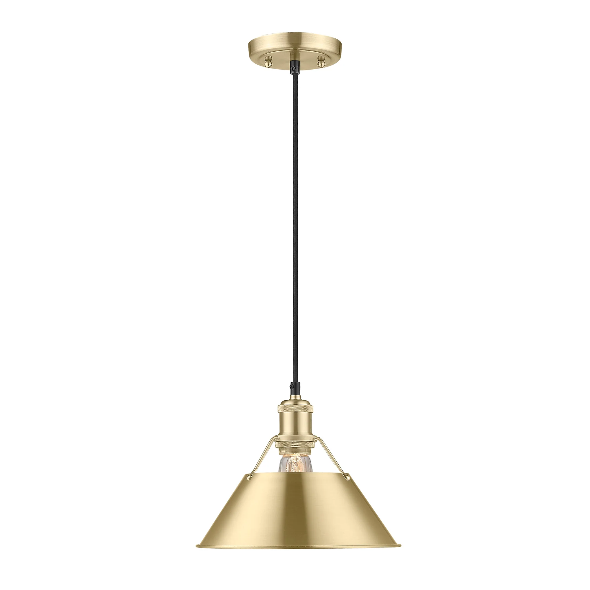 Orwell 1-light 14in Pendant in Brushed Champagne Brass - Image 3