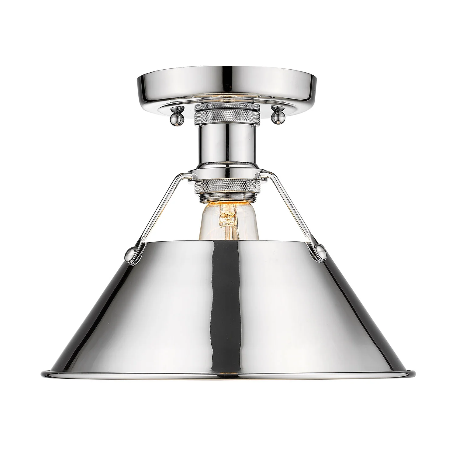 Orwell 1-light Flush Mount in Chrome - Image 2