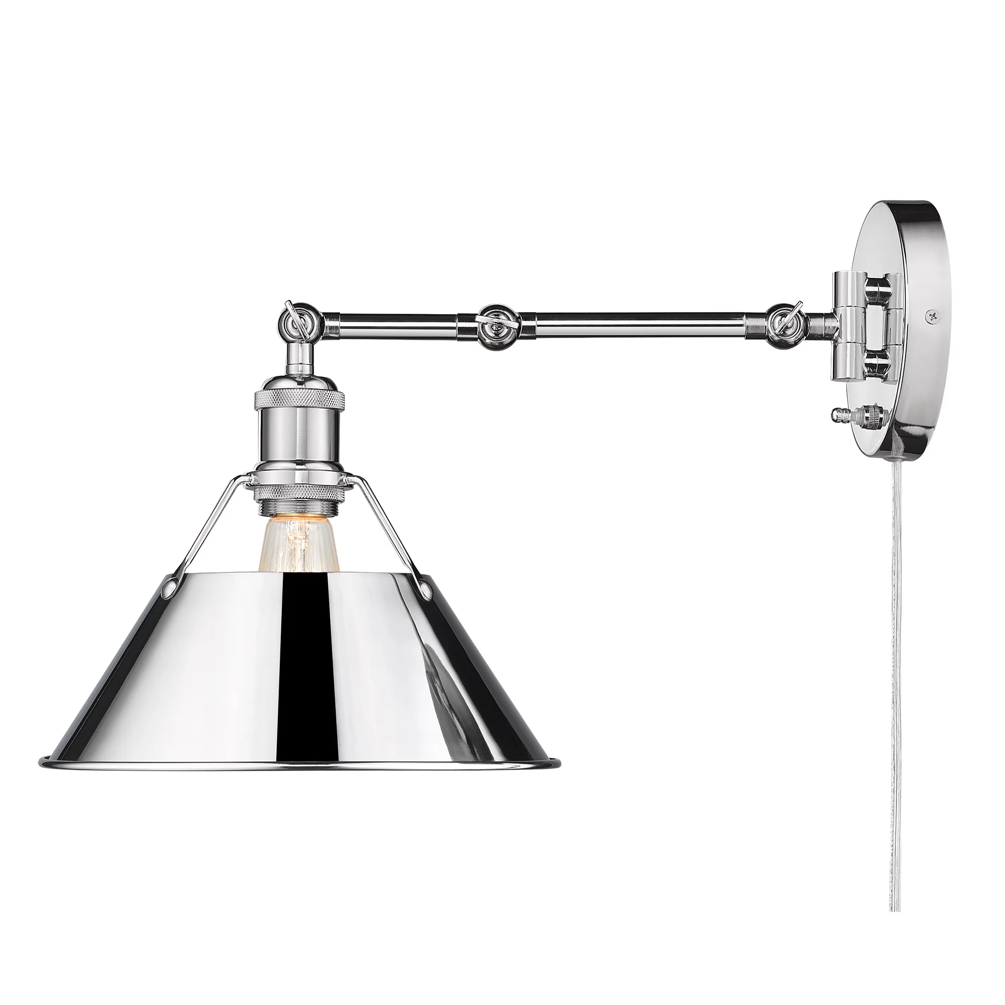 Orwell 1-light Swing Arm Wall Lamp in Chrome - Image 2