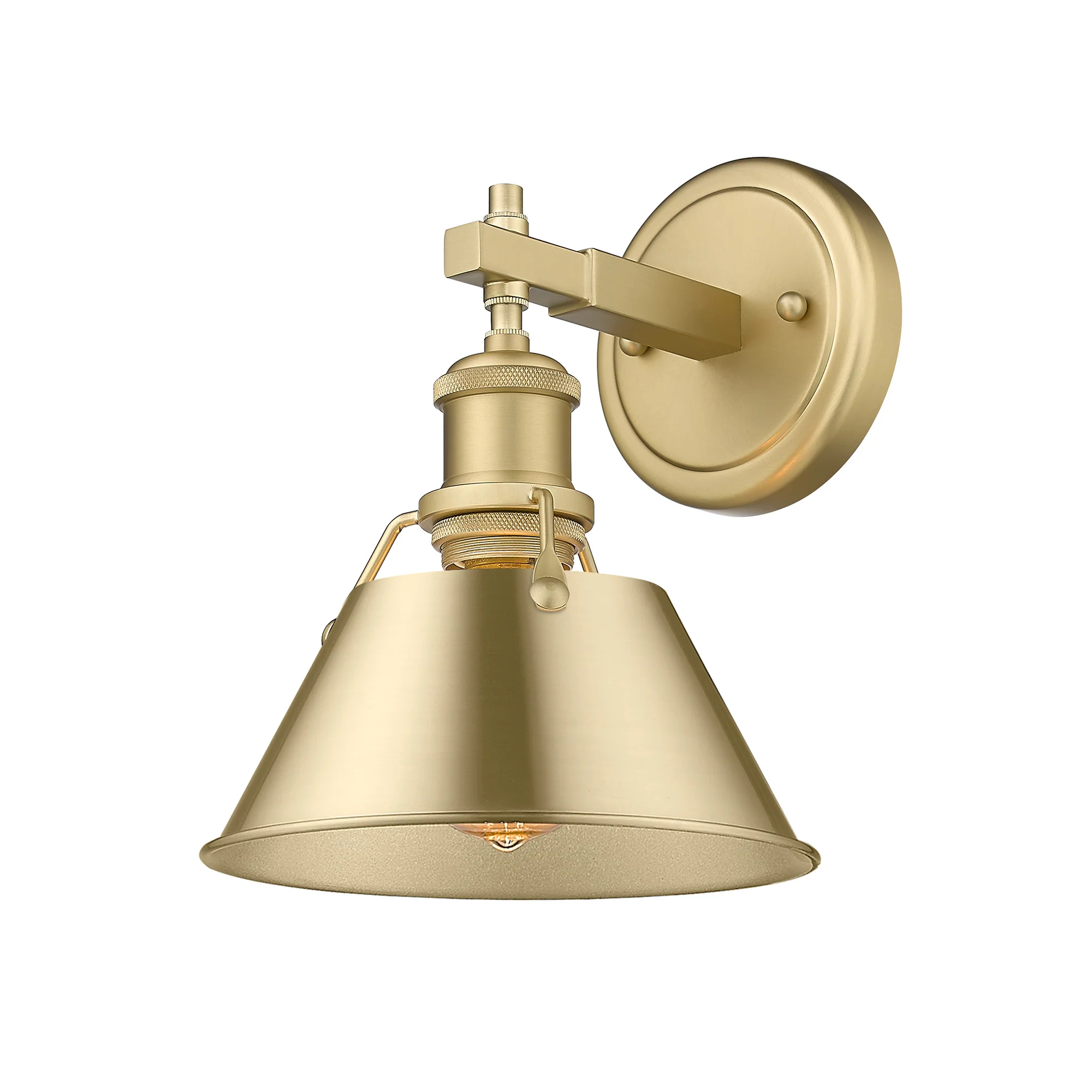 Orwell 1-light Vanity in Brushed Champagne Brass