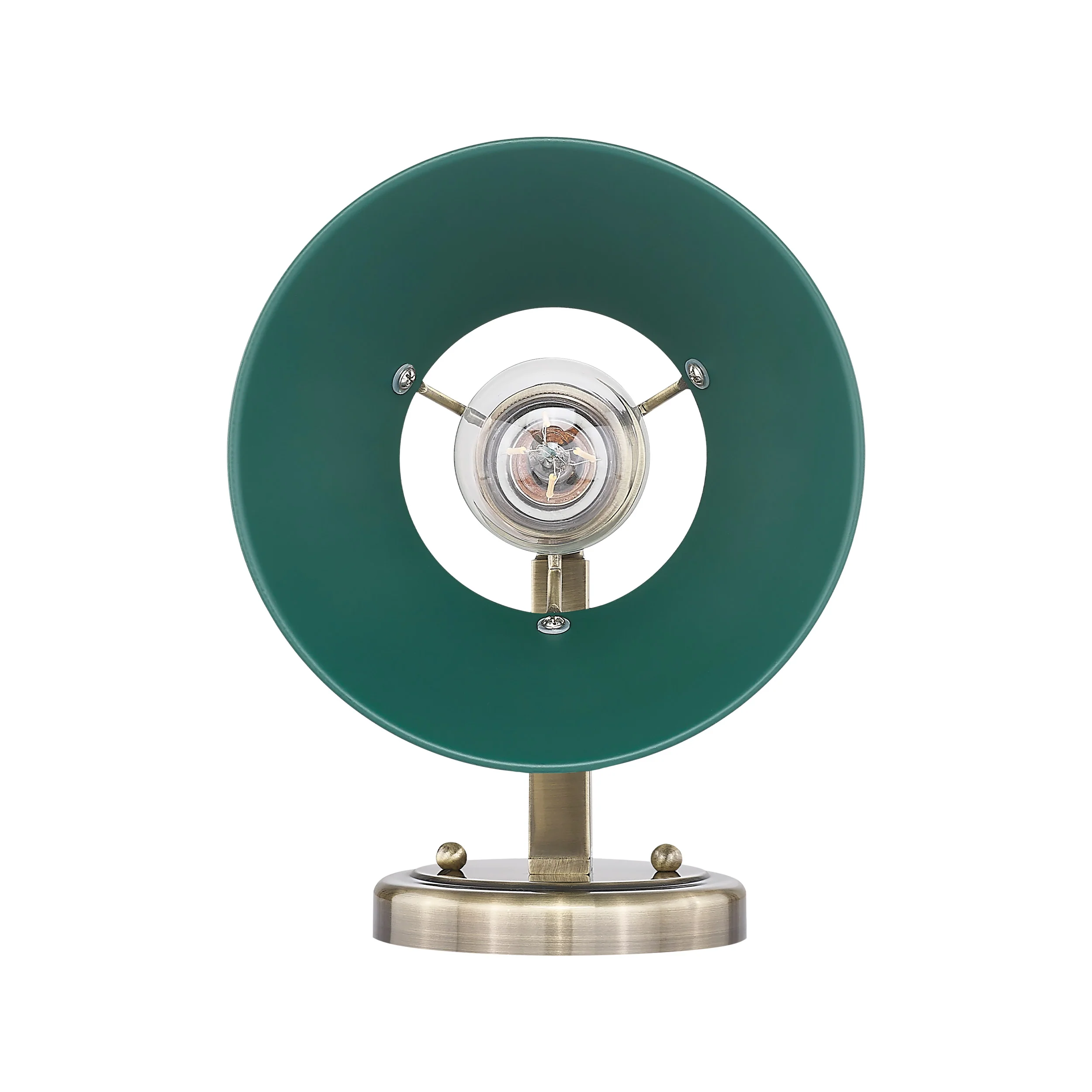 Orwell 1-light Wall Sconce in Aged Brass and Pine Green shade - Image 2