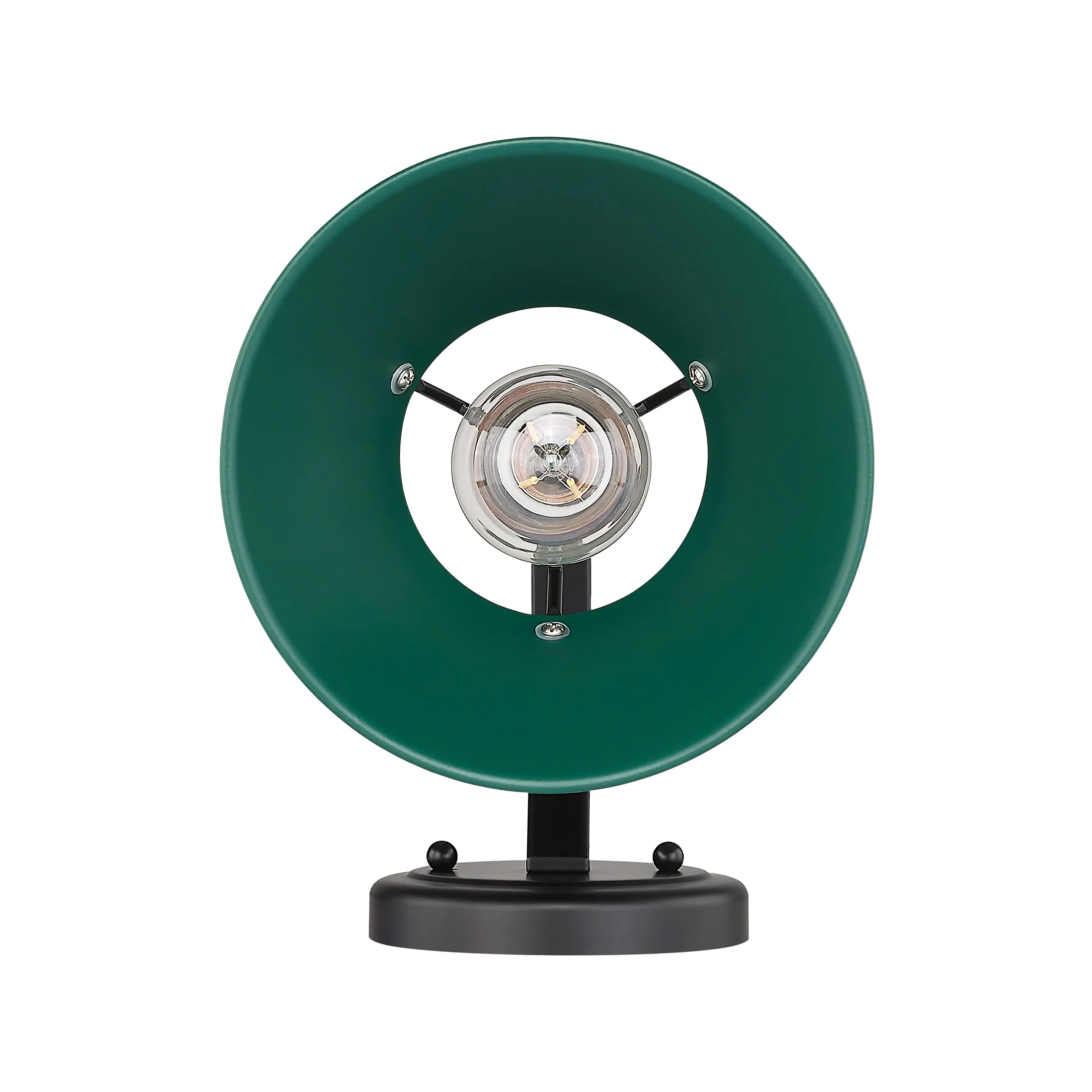 Orwell 1-light Wall Sconce in Matte Black and Pine Green shade - Image 2