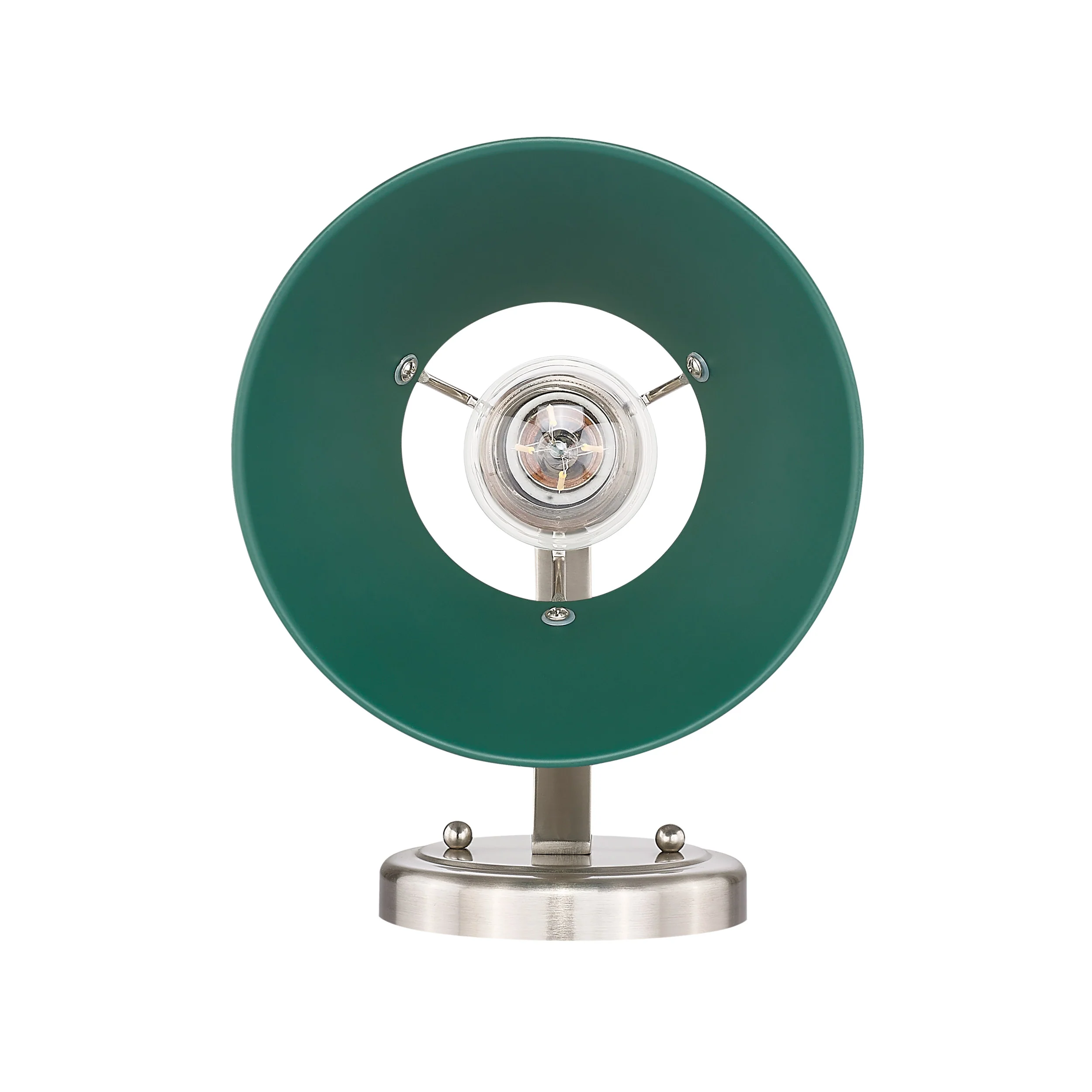 Orwell 1-light Wall Sconce in Pewter and Pine Green shade - Image 2