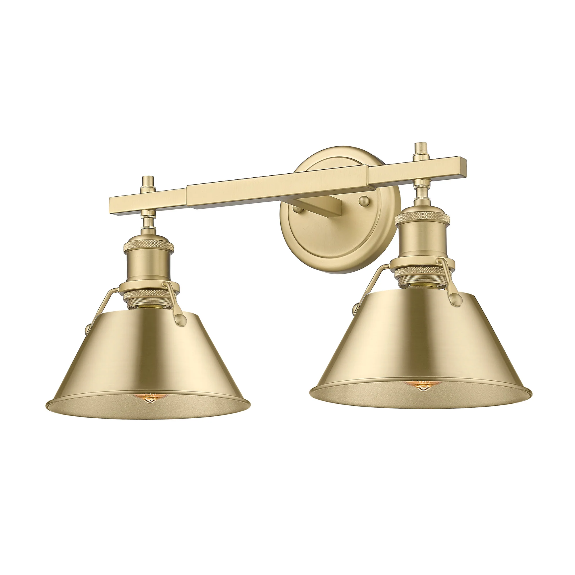 Orwell 2-light Vanity in Brushed Champagne Brass