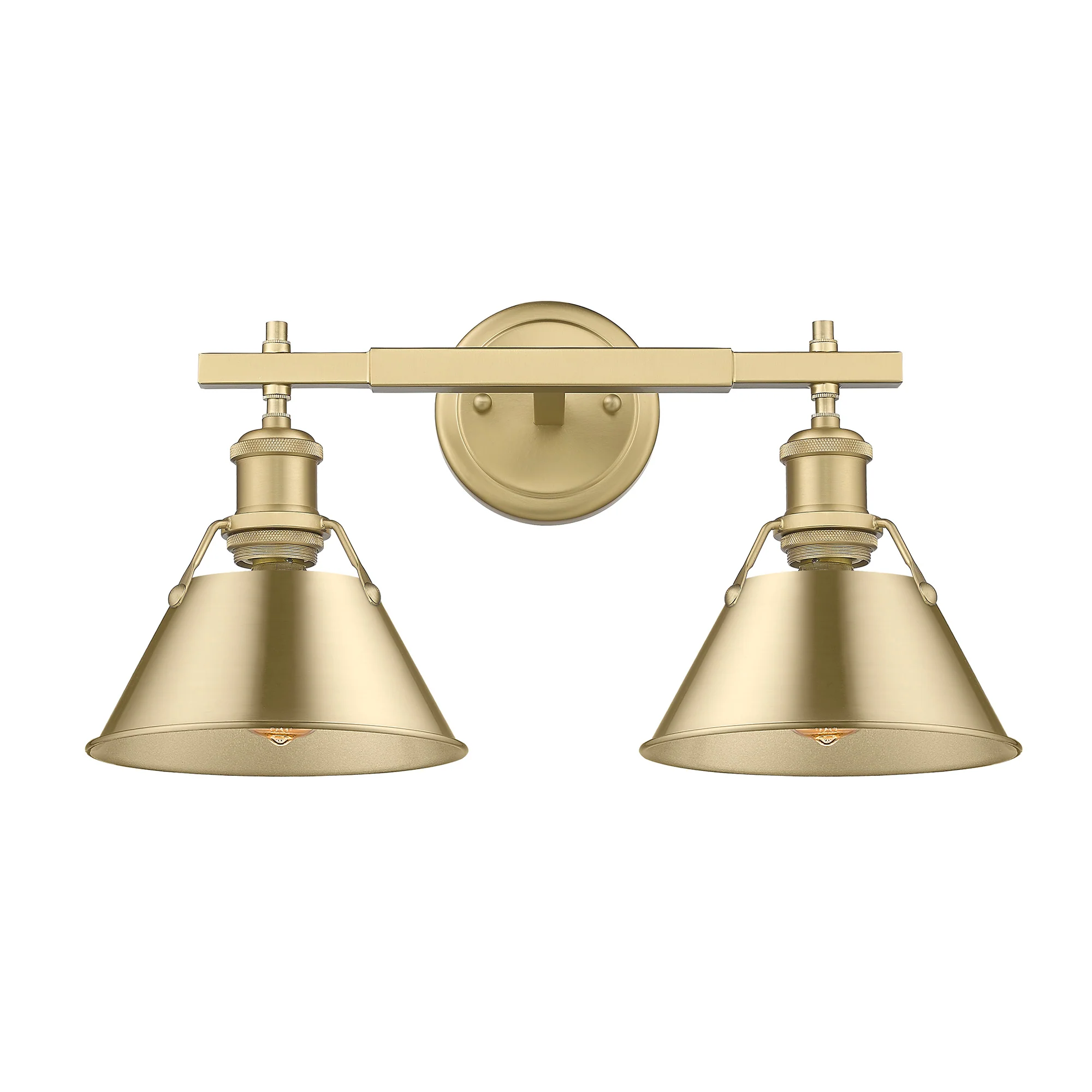 Orwell 2-light Vanity in Brushed Champagne Brass - Image 2