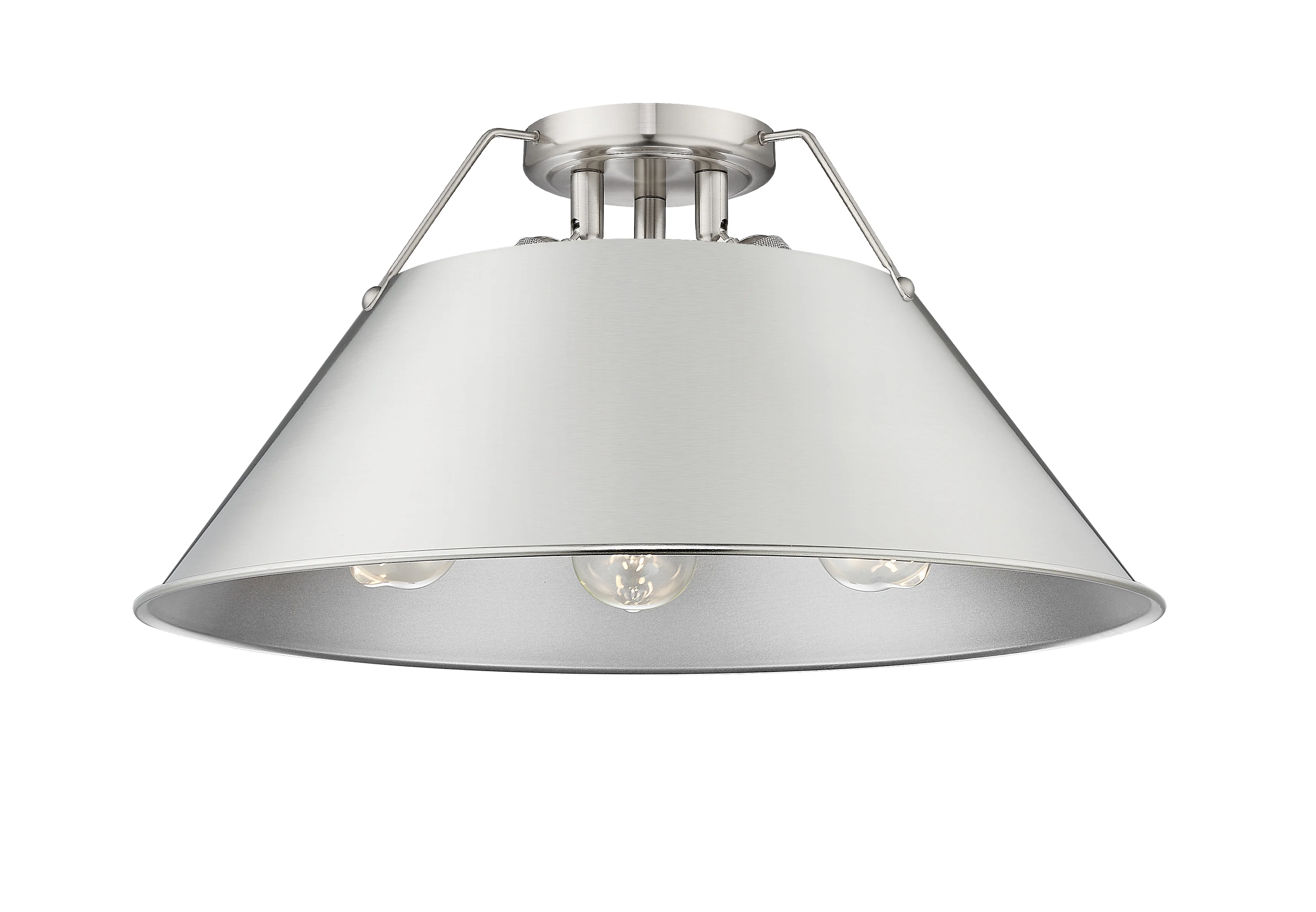 Orwell 3-light Flush Mount in Pewter