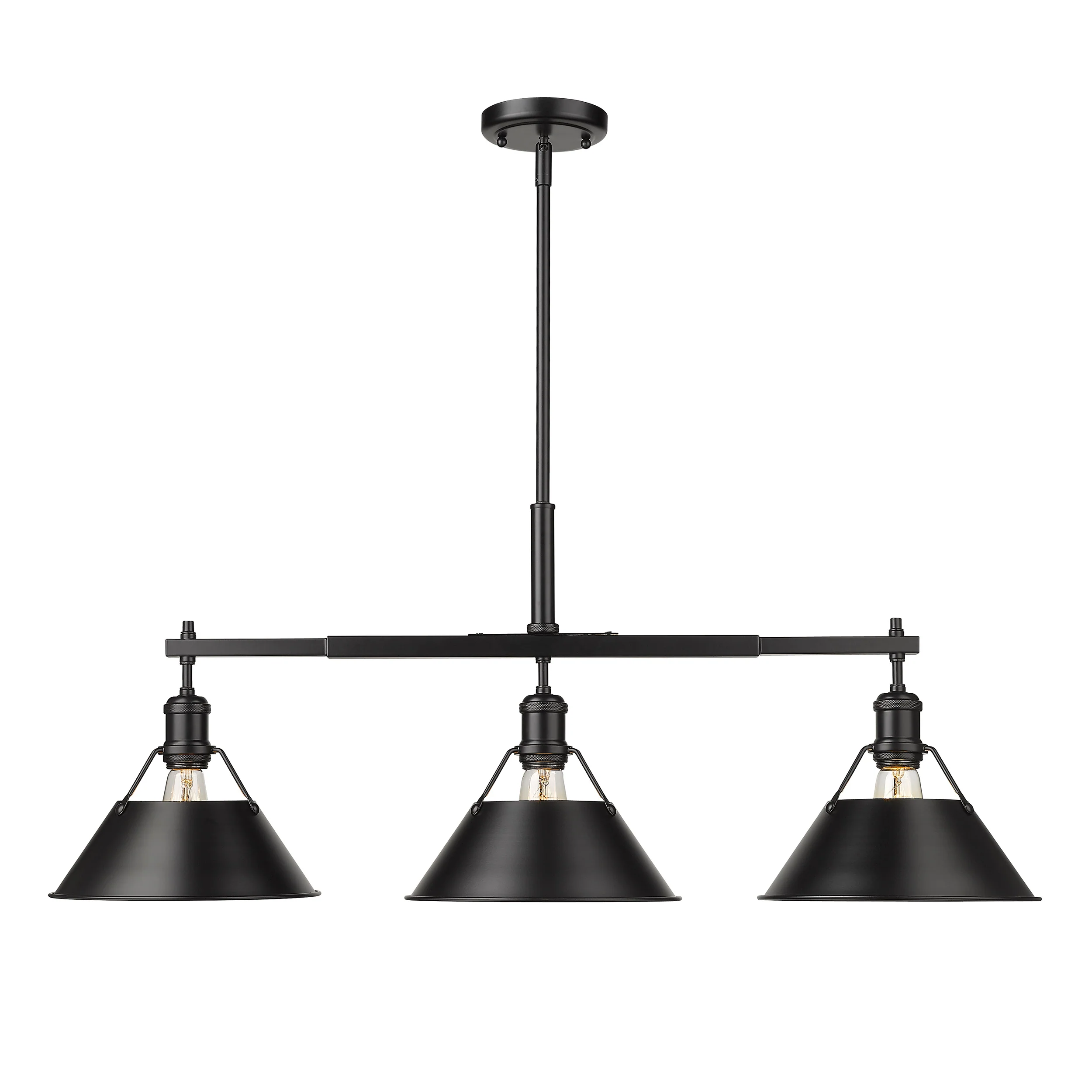 Orwell 3-light Island Light in Matte Black - Image 2
